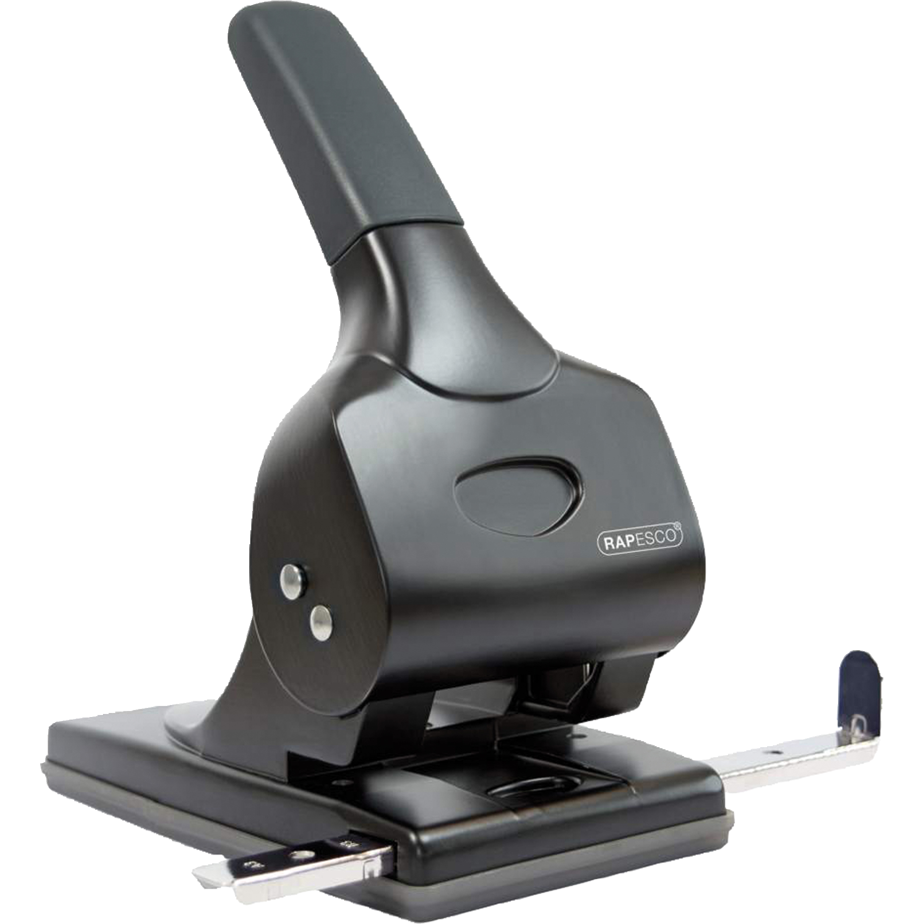 Rapesco Locher ALU-65 65Blatt Anschlagschiene sw