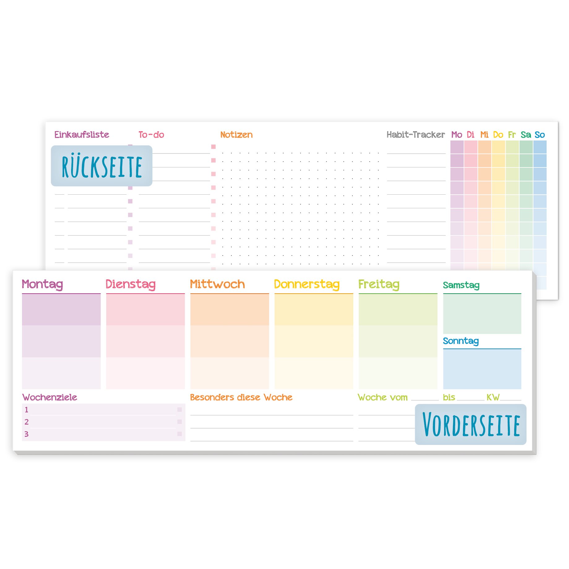 Wochenplaner Rainbow