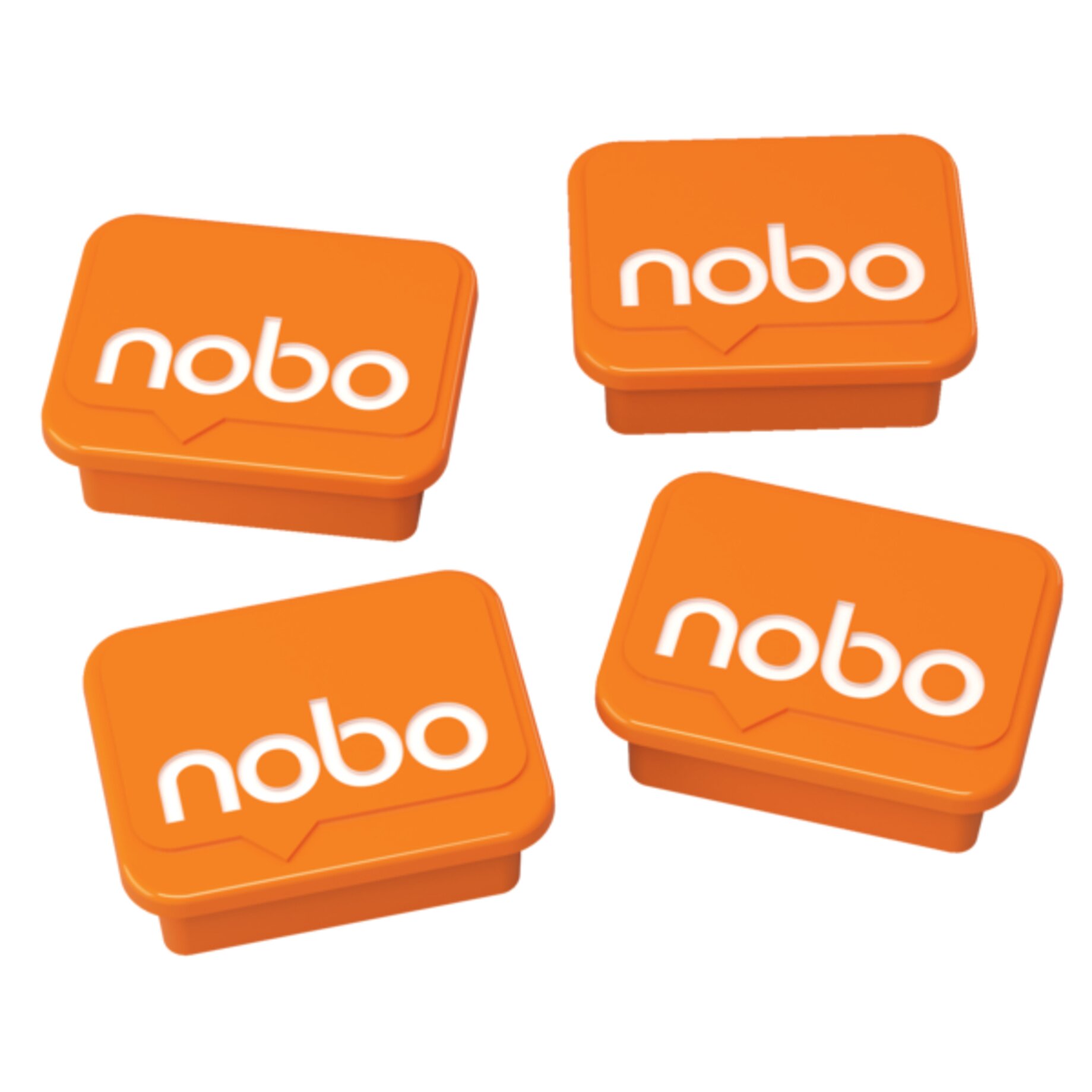 Nobo Magnet 18x22mm orange 4 St./Pack.