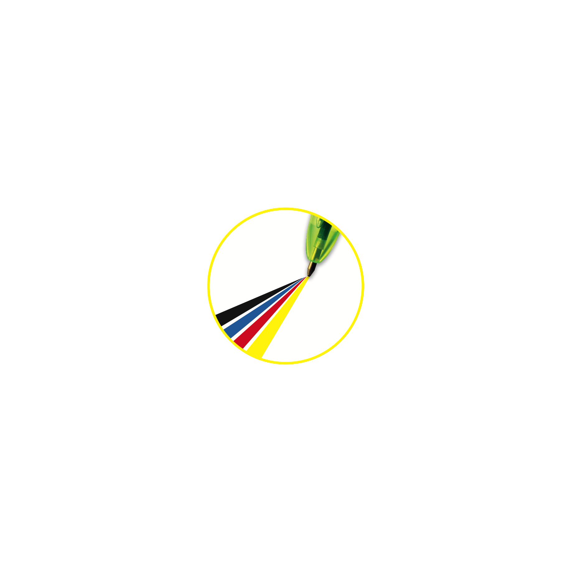 4-Farb-Druckkugelschreiber 4 Colours® FLUO