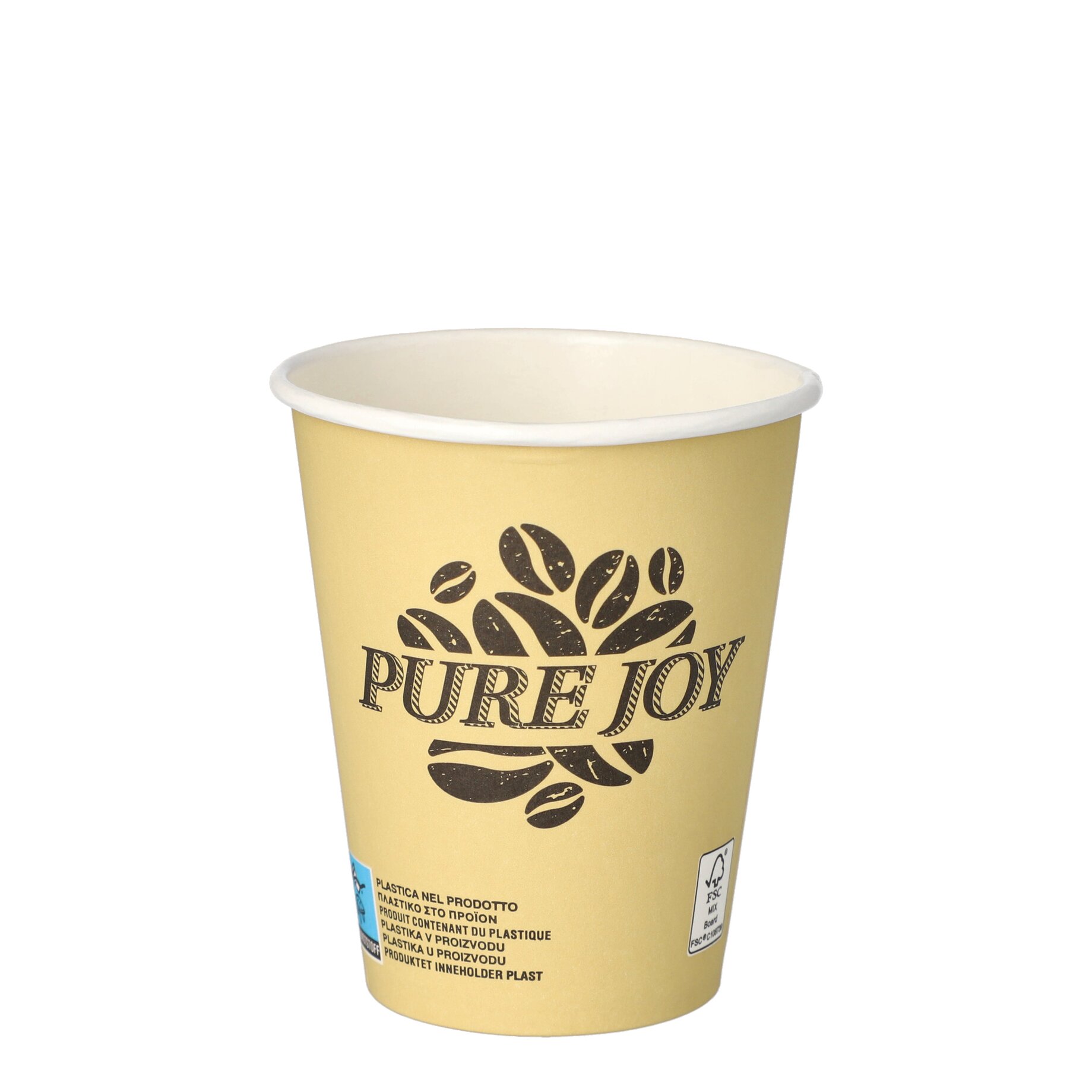 Pokal, Einwegbecher, Kaffeebecher, Becher, Papierbecher, Kaffee-Behälter, Naturbraun