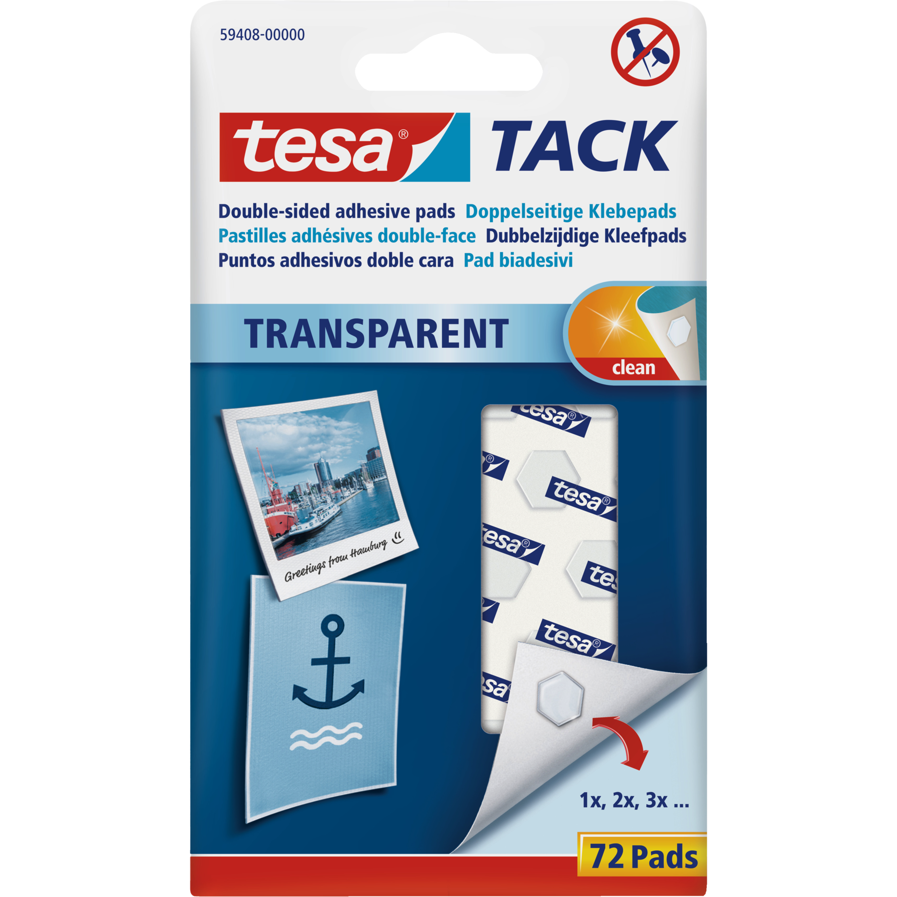 Klebepad TACK, transparent