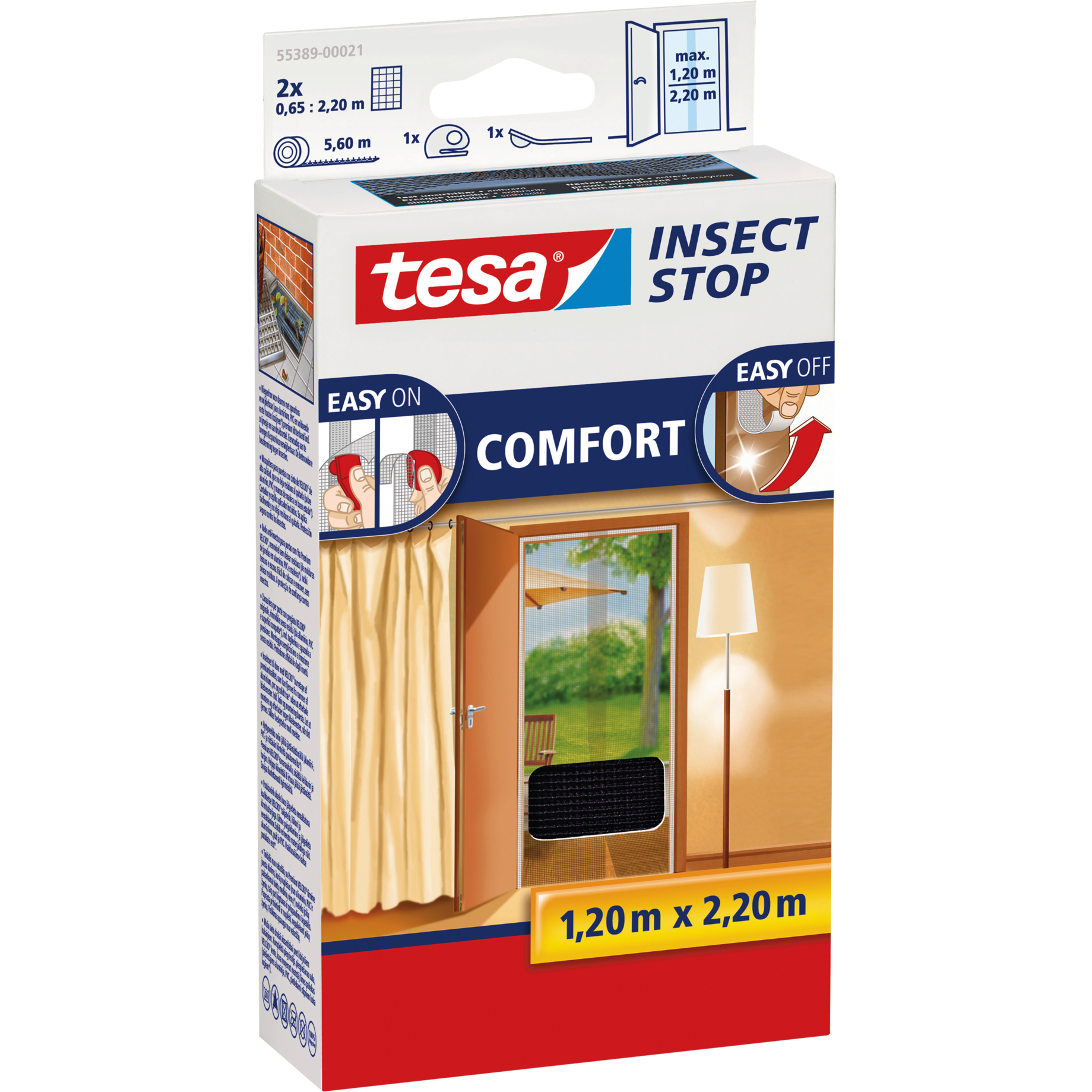 Fliegengitter Klettband COMFORT für Tür