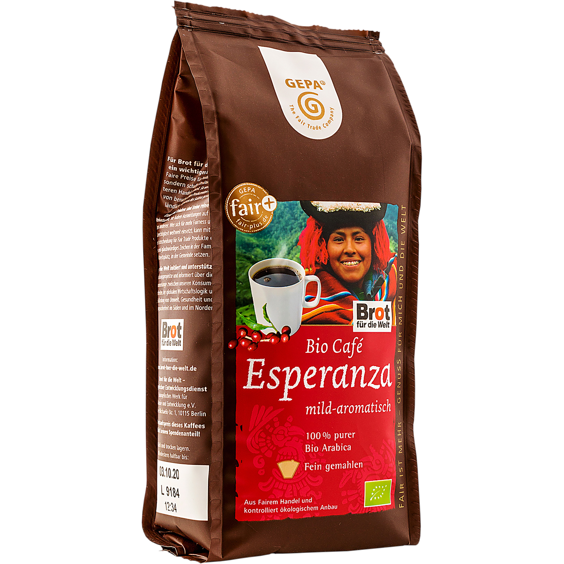 Bio Esperanza naturmild, gemahlen