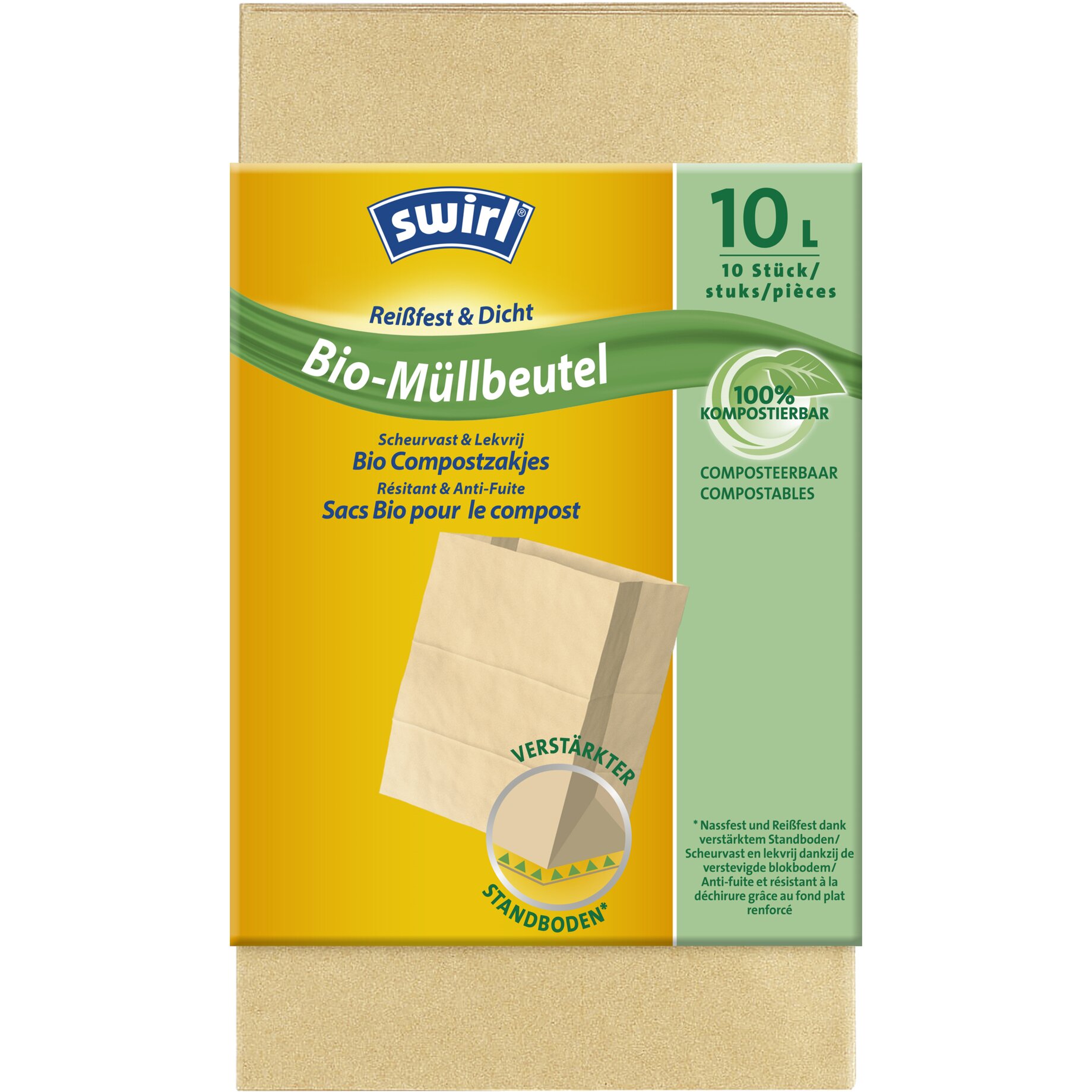 Swirl Müllsack Bioabfall Papier 10l 10St