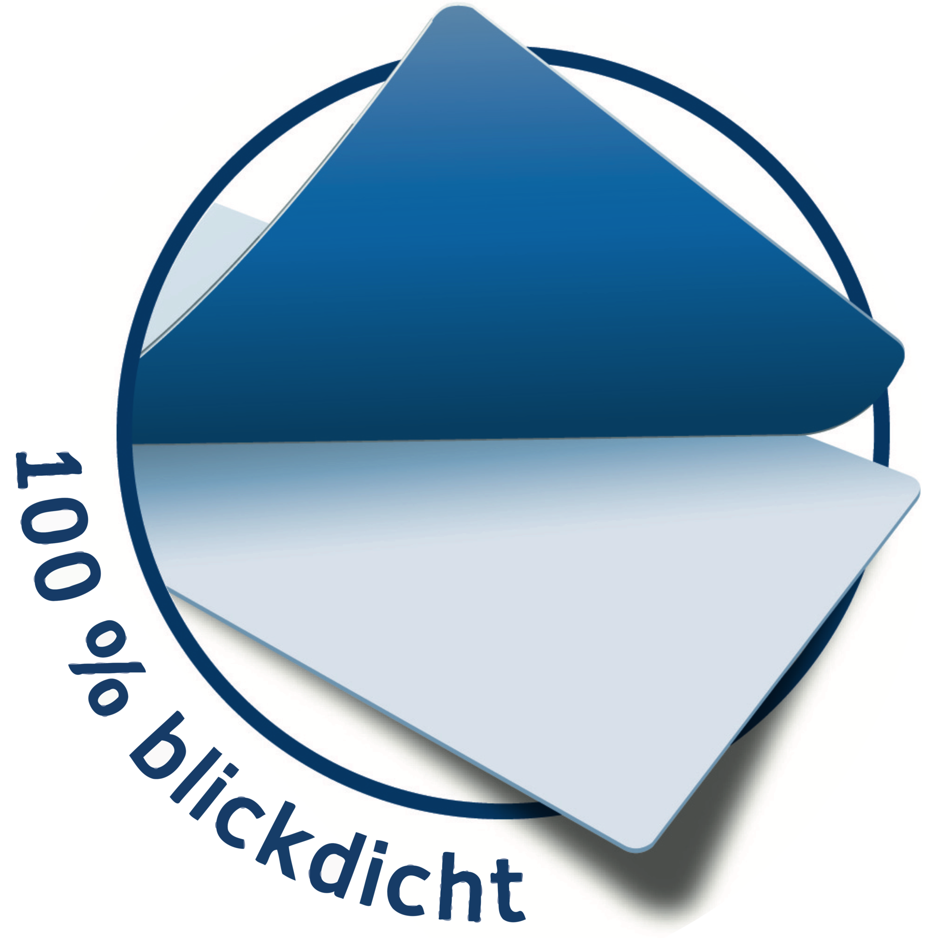 Adressetikett für Schreibmaschinen, mit Eckenrundung