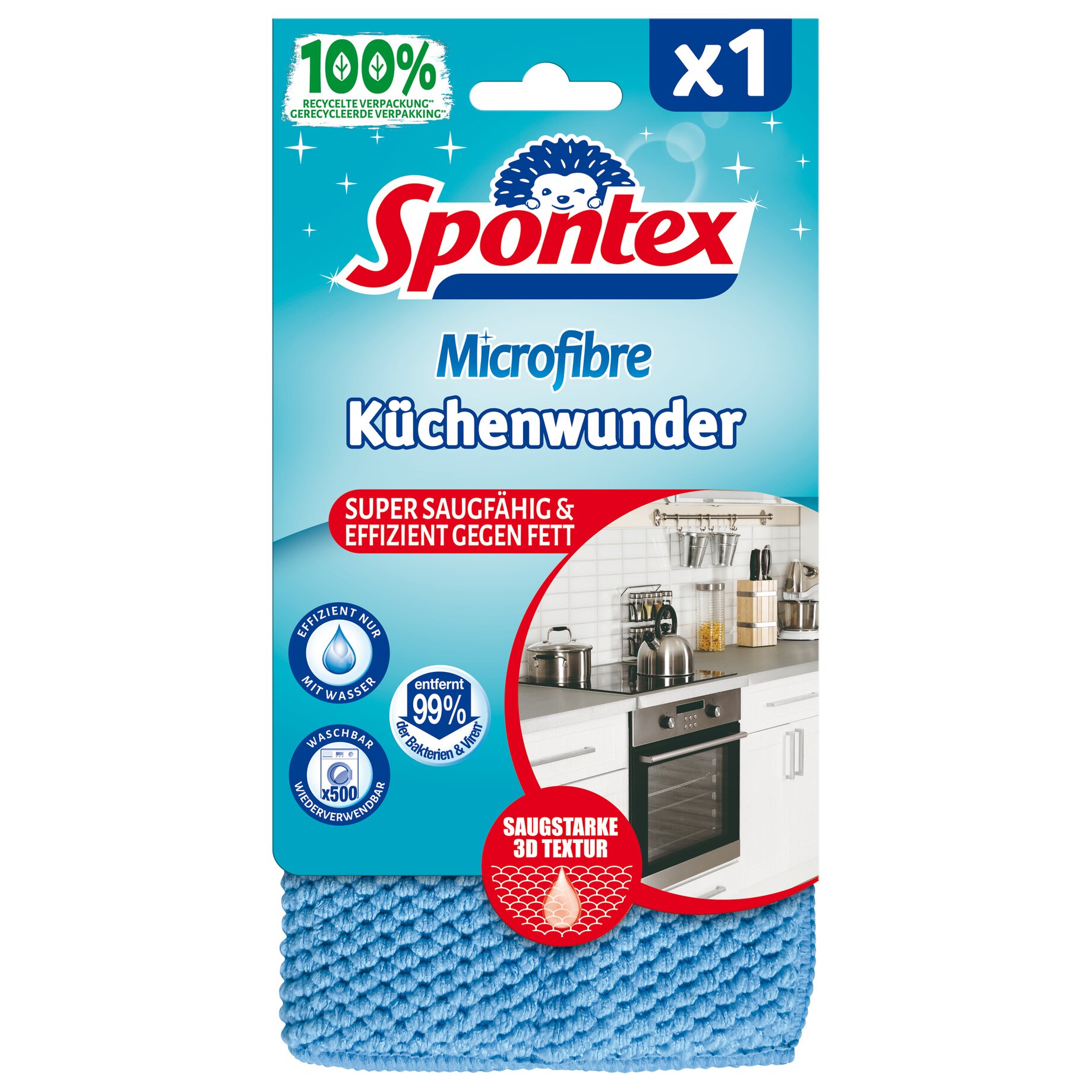 Spontex Microfasertuch Küchenwunder