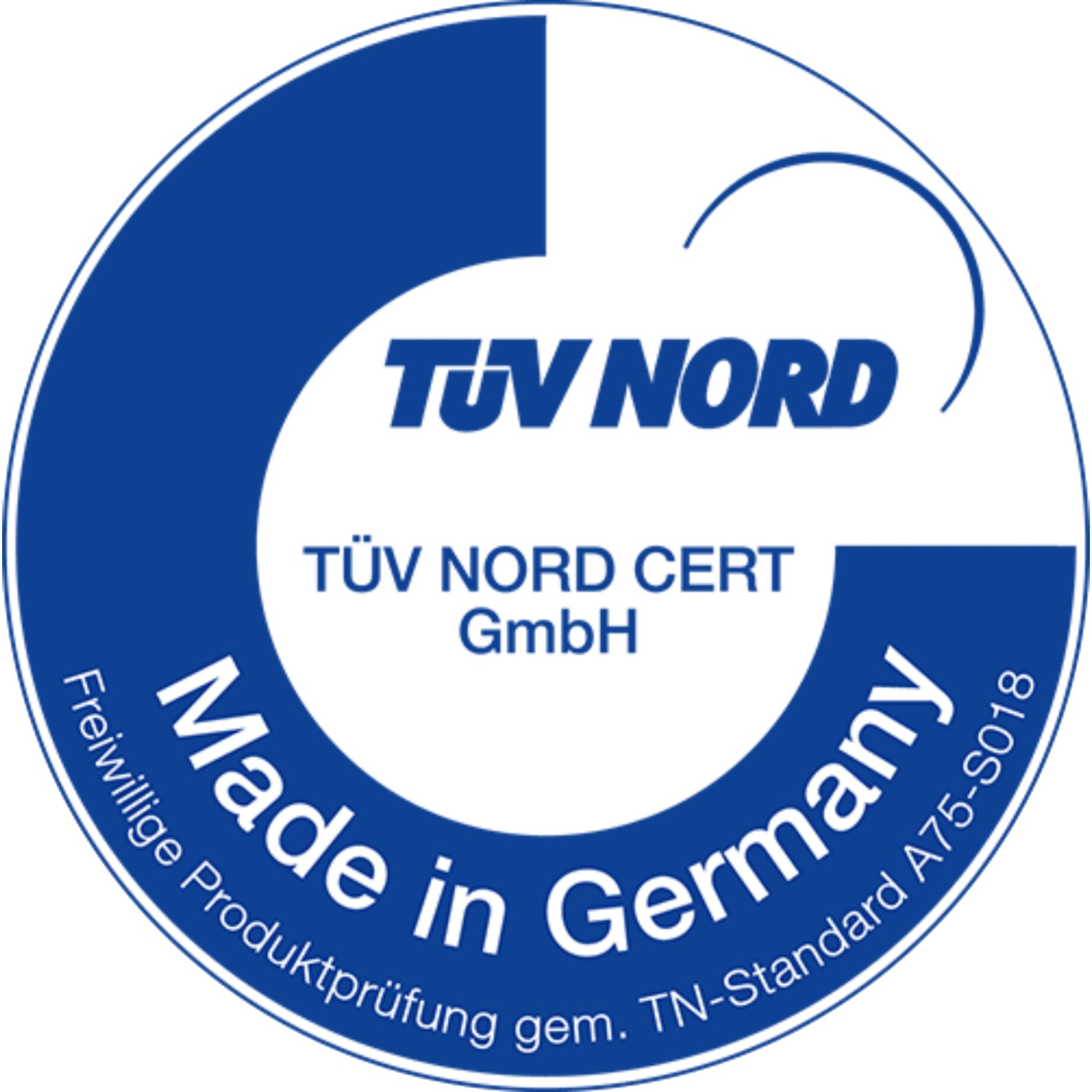 Logo, Zertifikat, Hergestellt in Deutschland, GmbH, TÜV Nord, Etikett