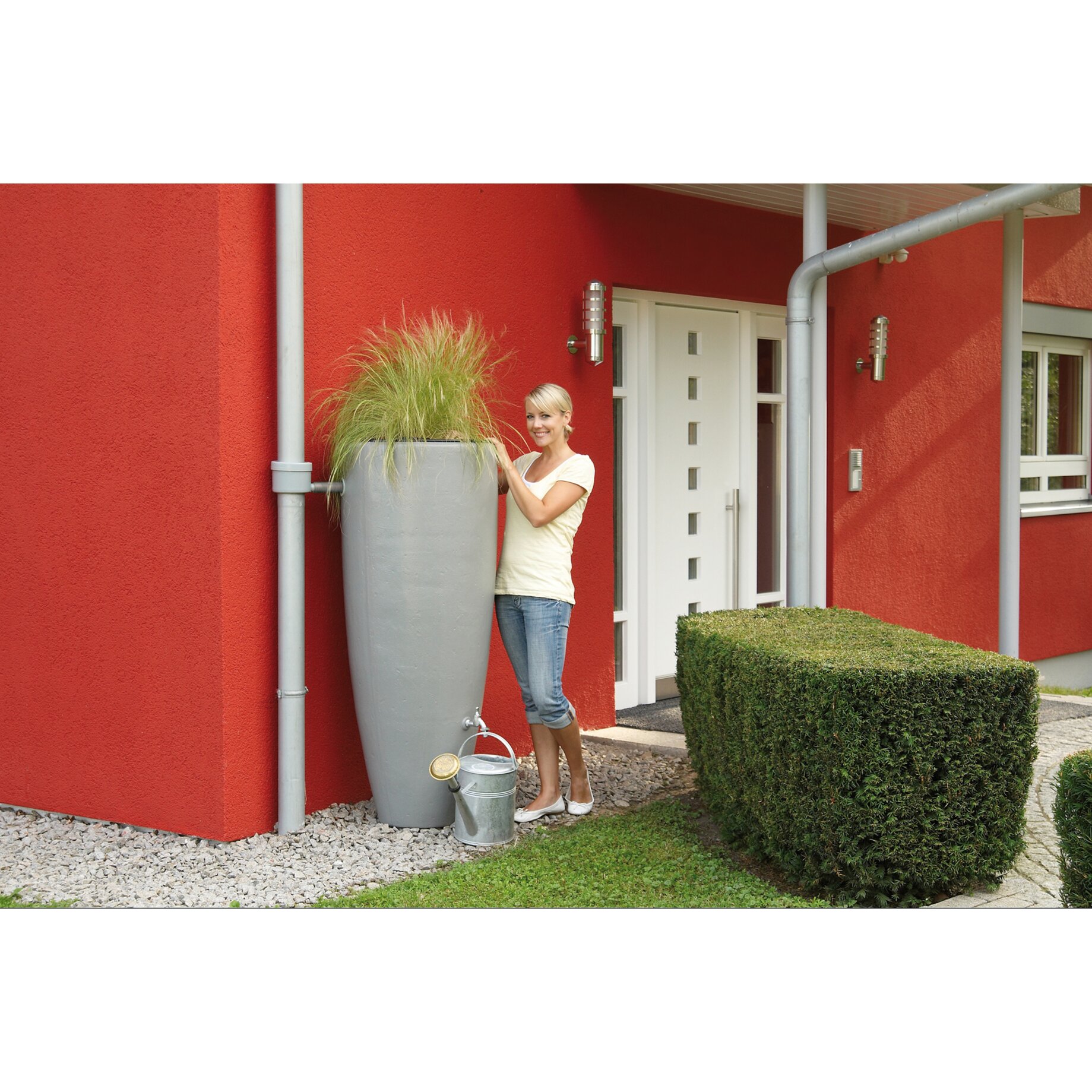 Aussenpflanze, Topf, Garten, Behausung, Wasserkübel
