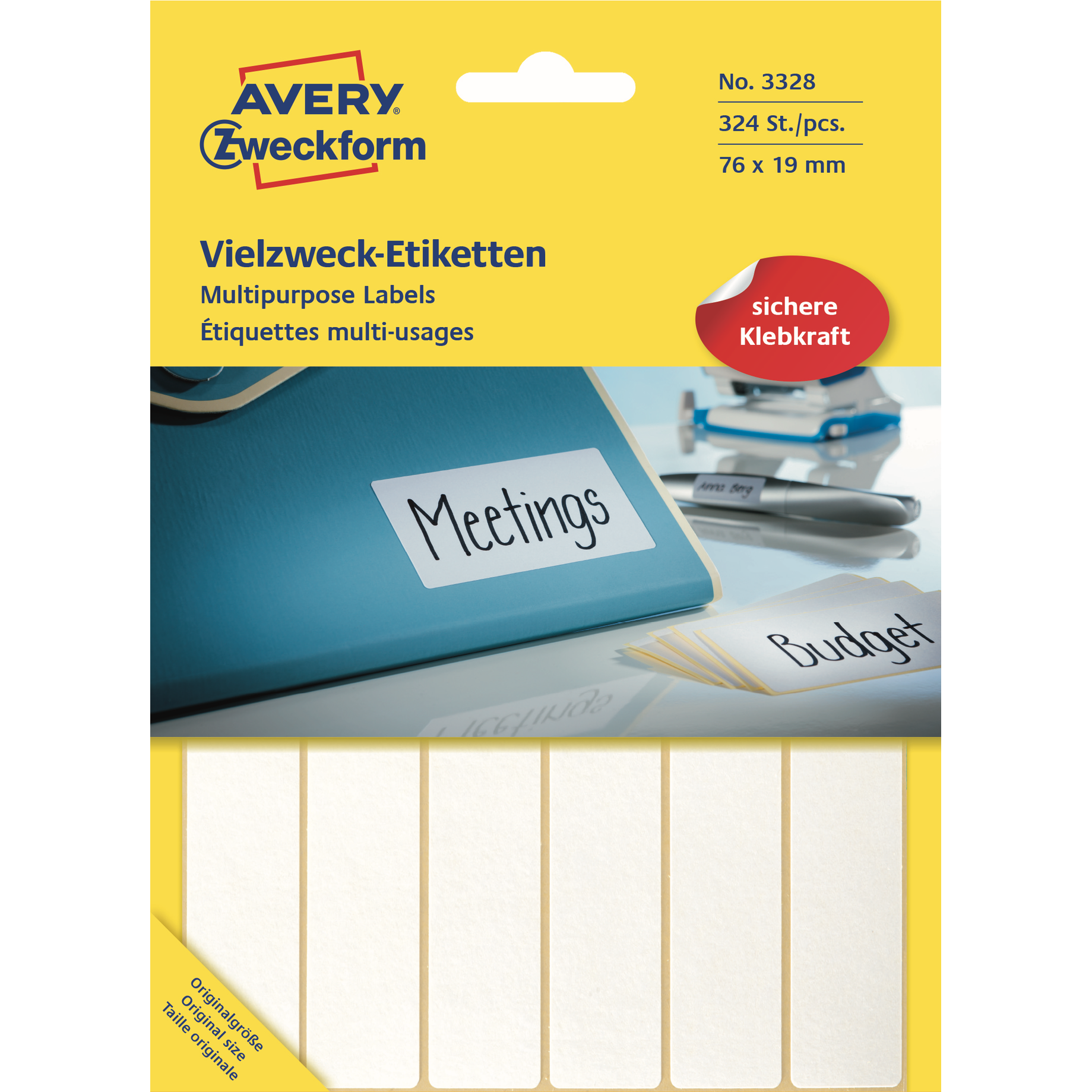 Vielzweck-Etikett