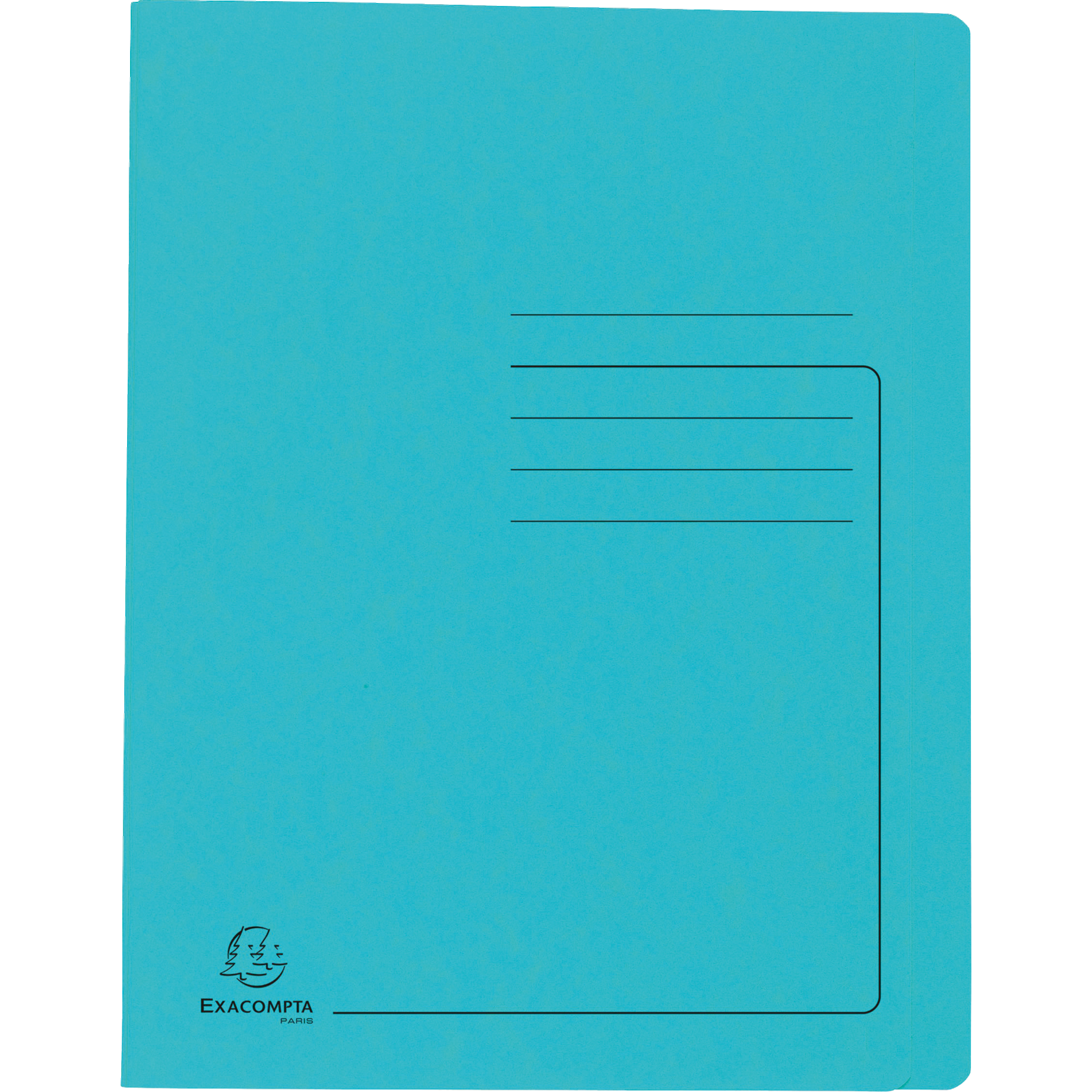 blaues Notizbuch, Notizbuchumschlag, A5 Notizbuch, lineiertes Papier, Exacompta