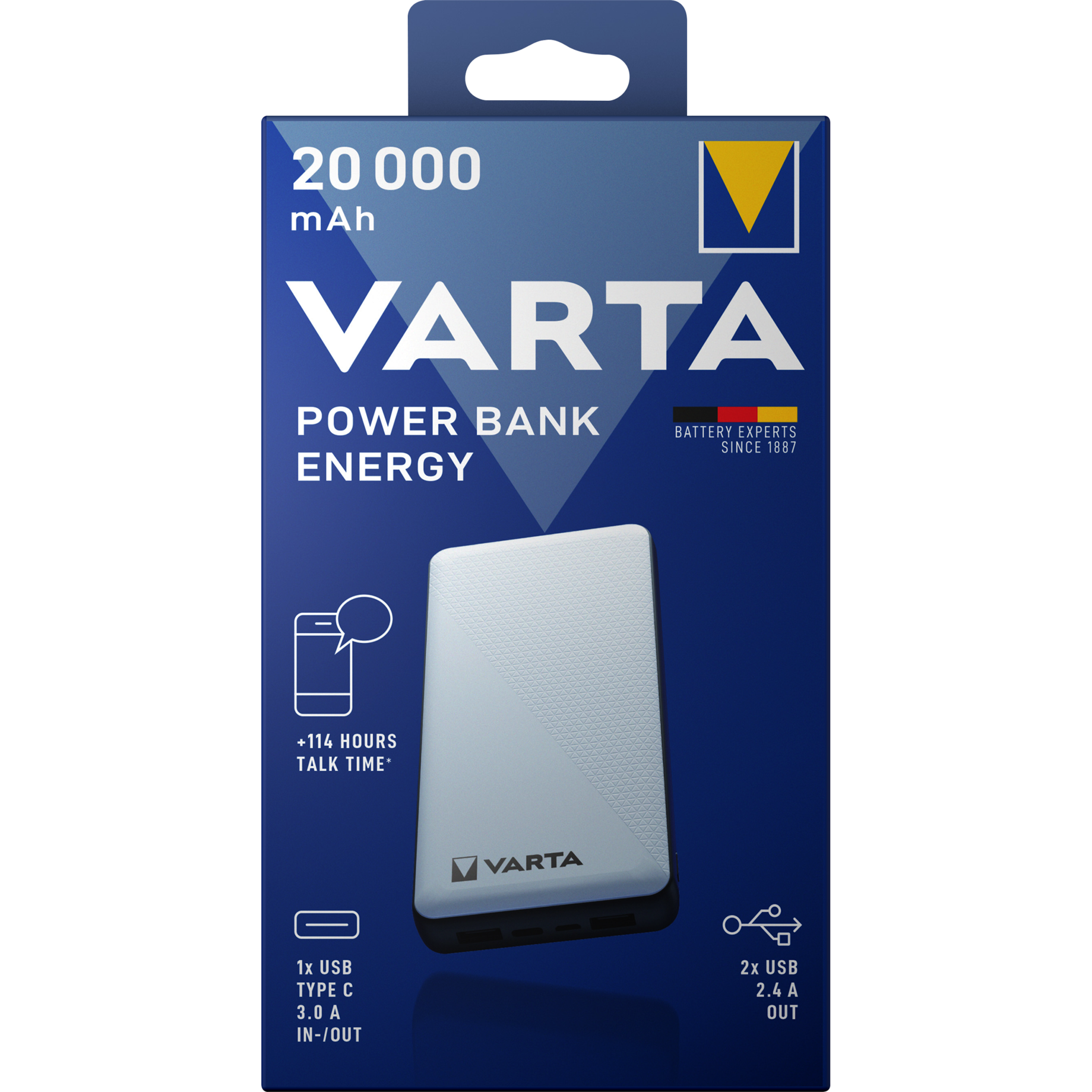 Power Bank ENERGY, inkl. Ladekabel