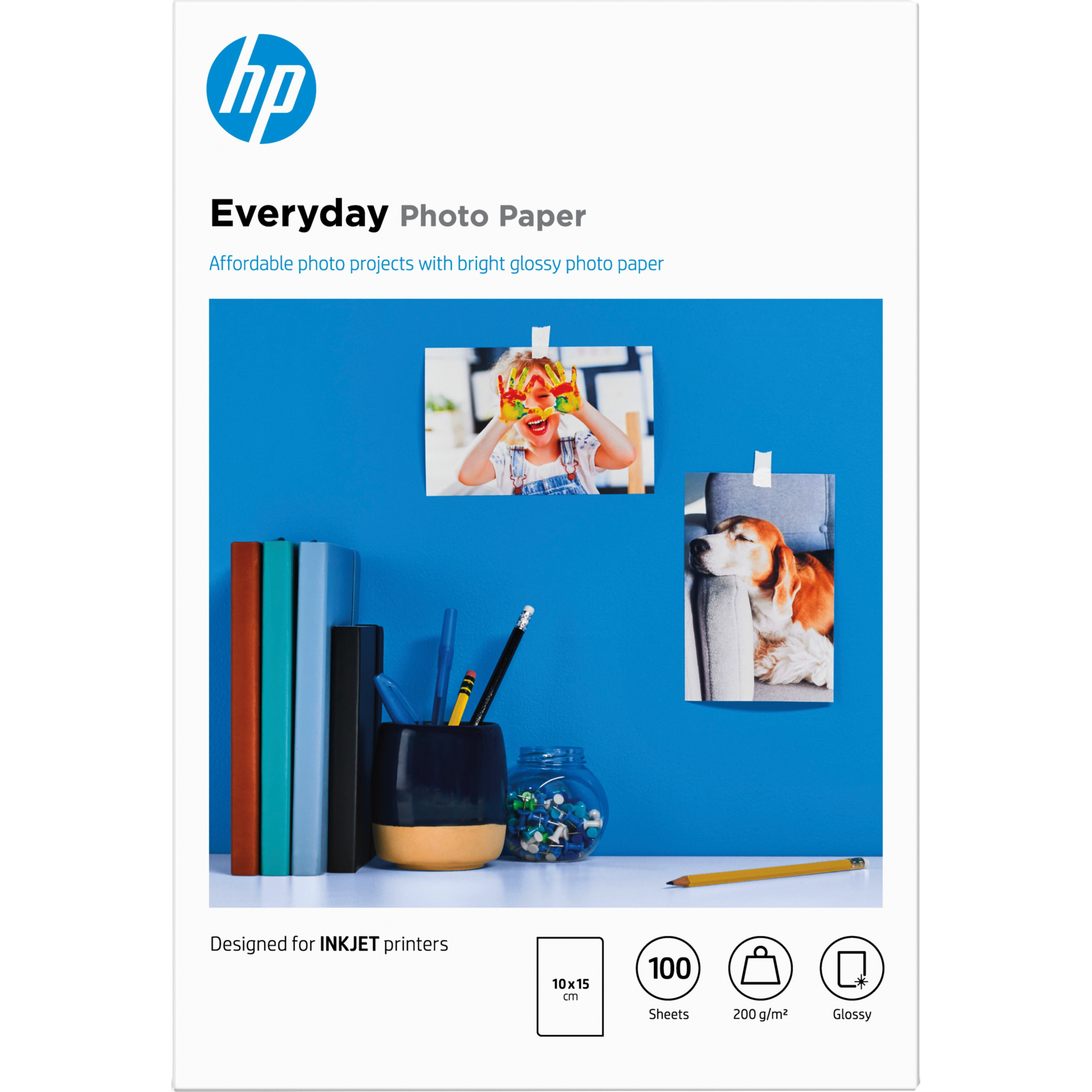 HP Fotopapier Everyday, glänzend
