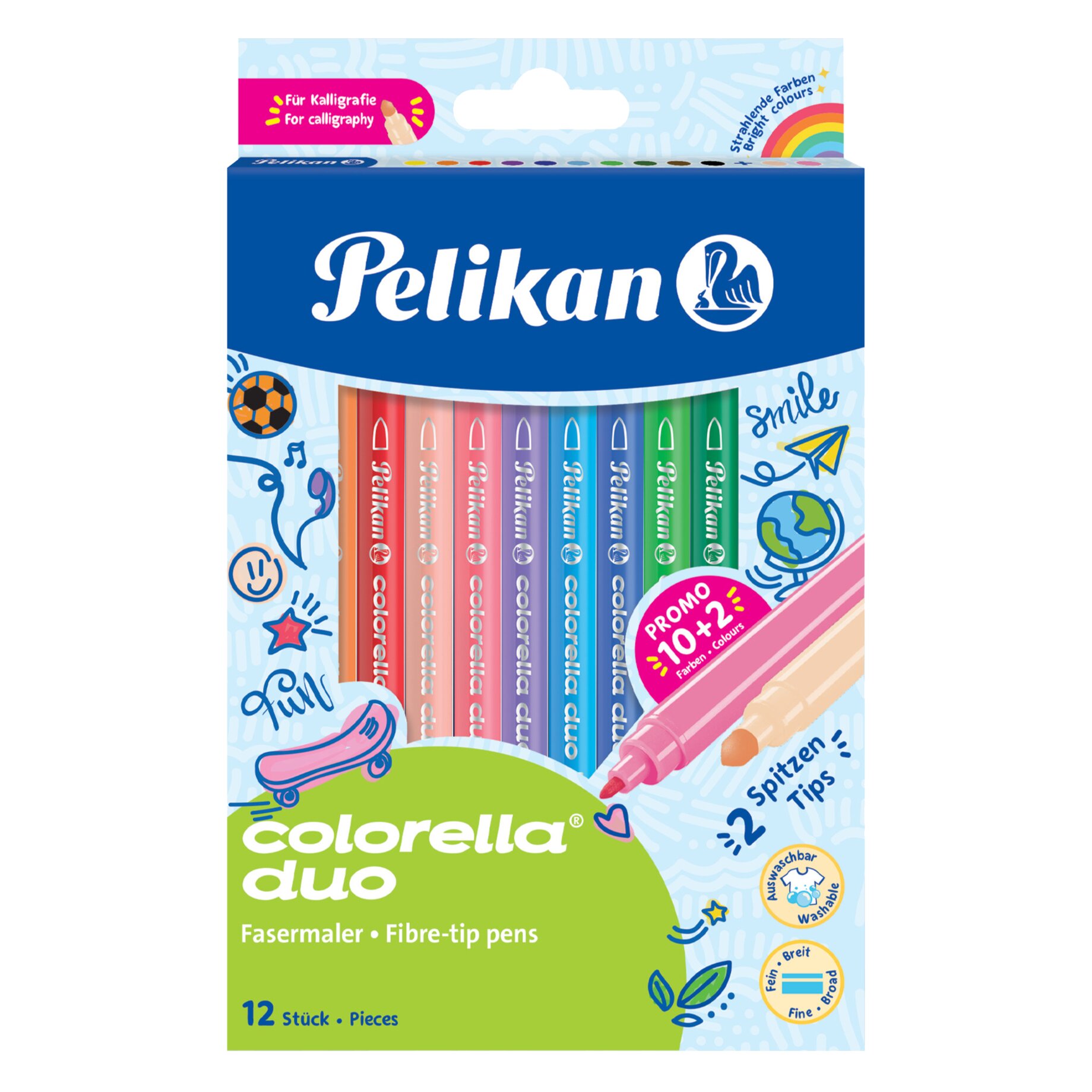Pelikan Faserschreiber Colorella Duo C407/12 12St