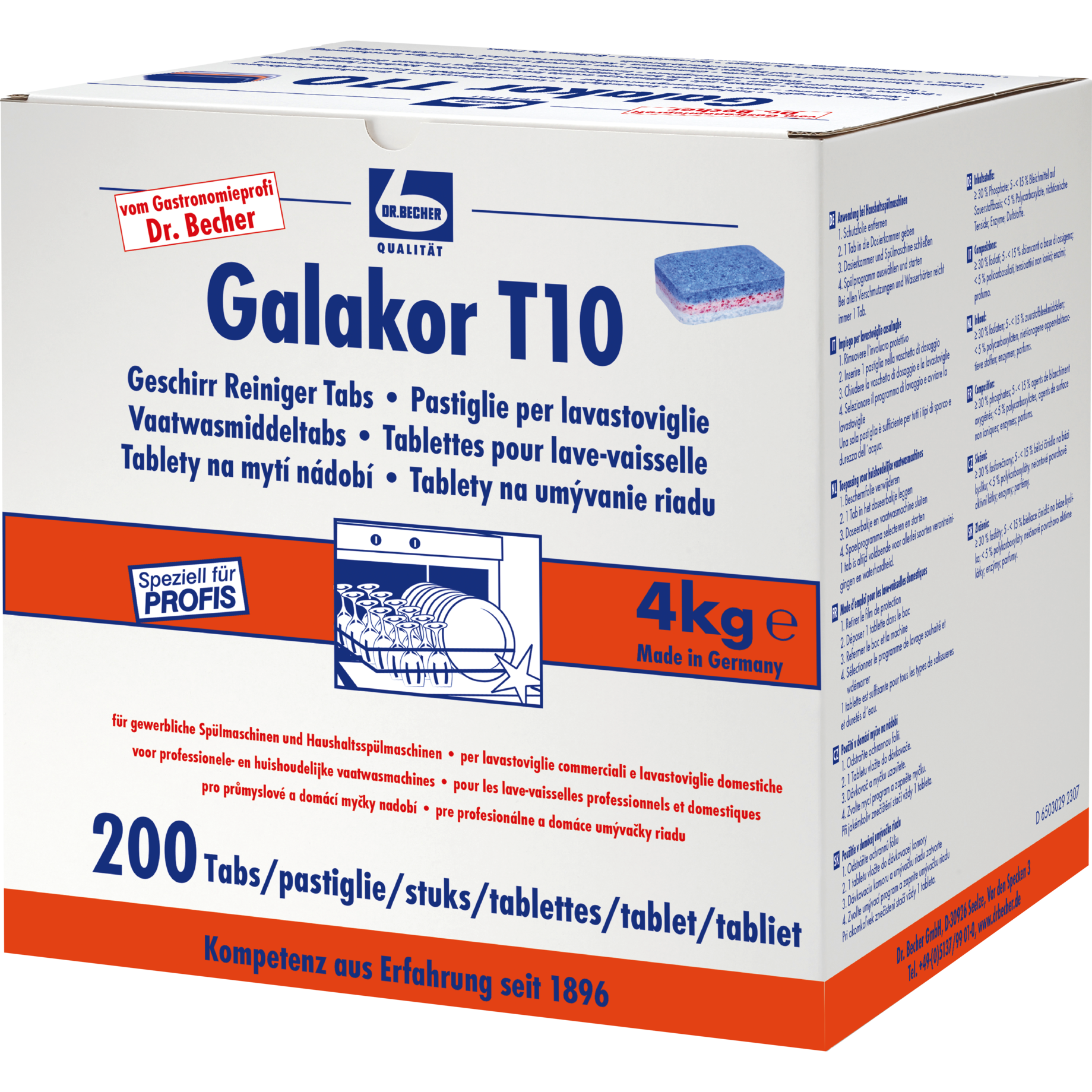 Geschirr-Reiniger Tabs Galaktor T10