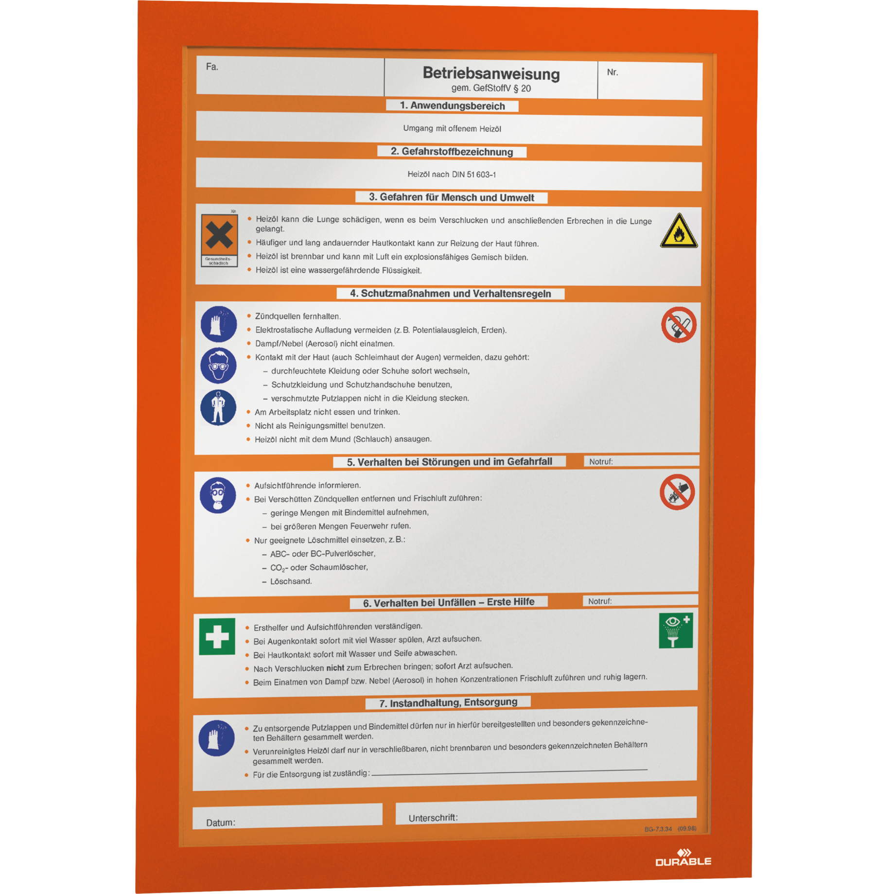 Info-Rahmen DURAFRAME®