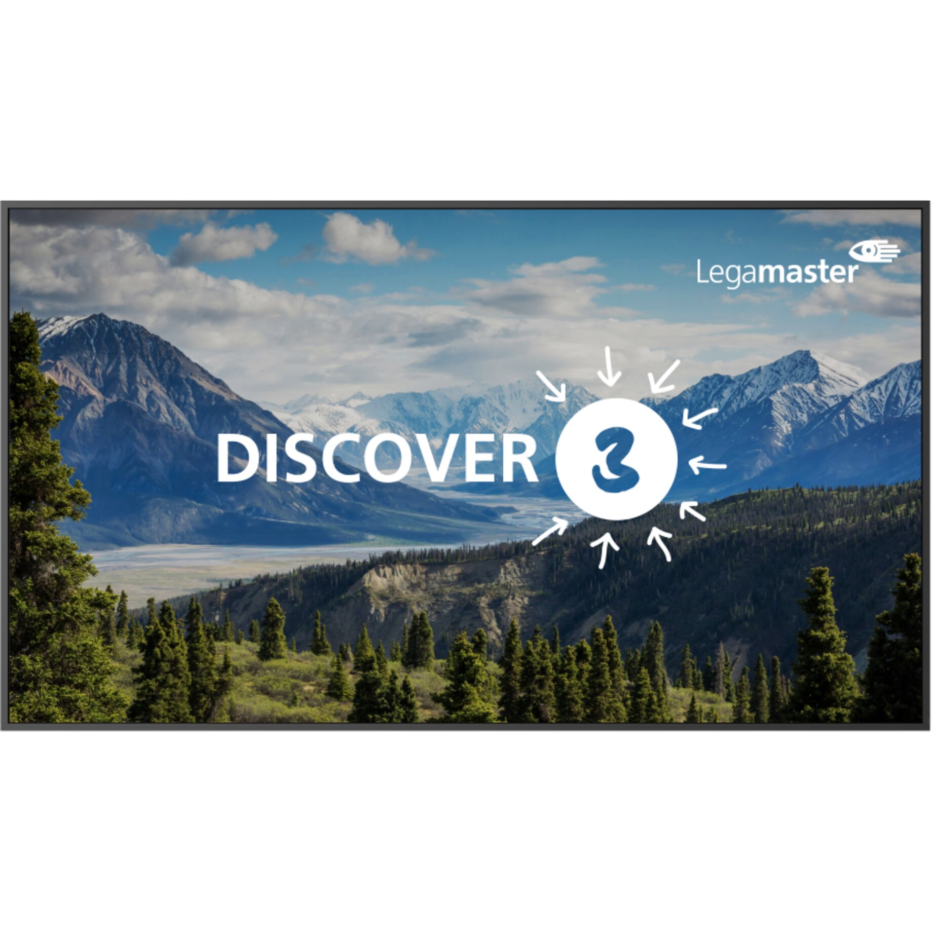 monitor, display, landscape, mountains, Legamaster