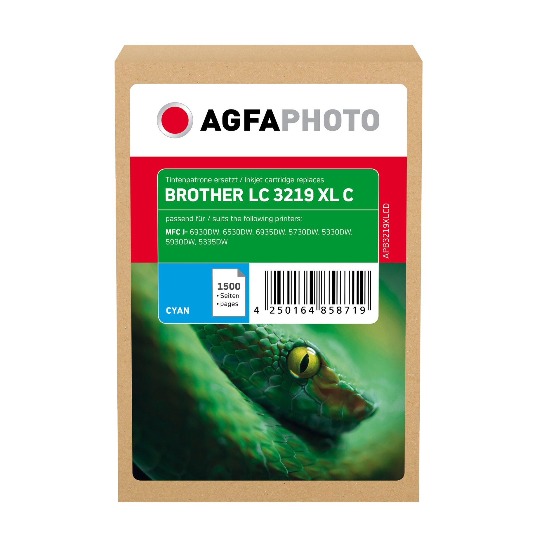 AgfaPhoto Tintenpatrone Kompatibel mit Brother LC-3219XL