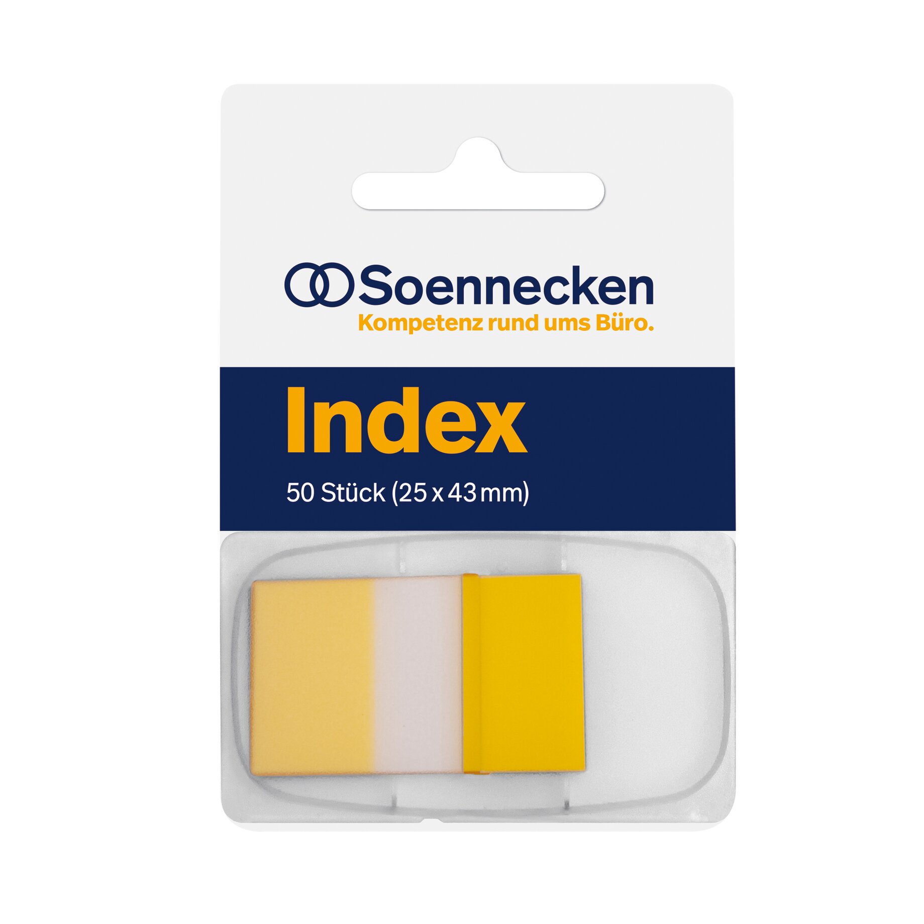 Soennecken Haftstreifen Index 25x43mm 50St Spender ge