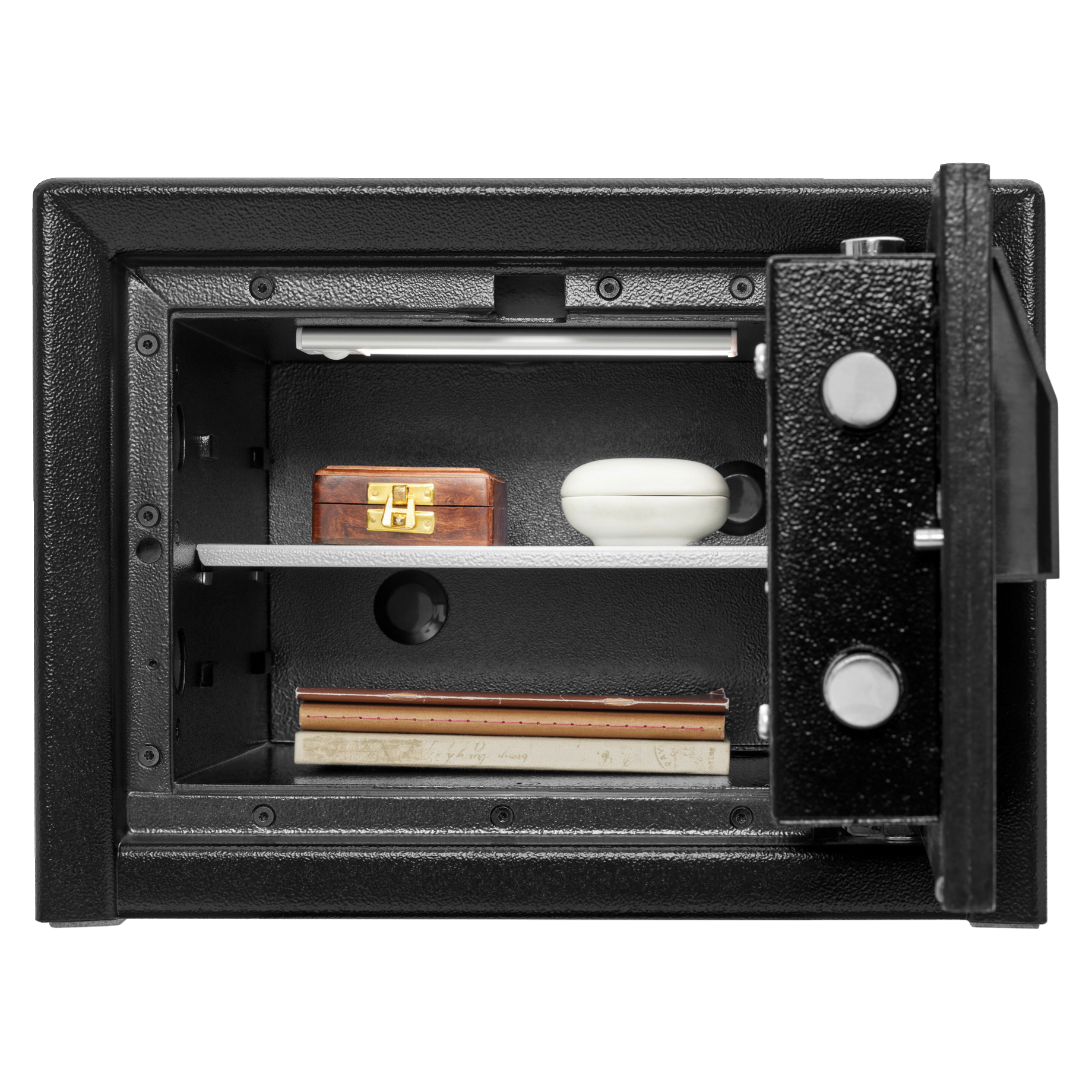 Safe, Mini Safe, Aufbewahrung, Verschließbar, Regal, Kombisafe, Wertedose, Schlosskasten, innerelemente, Uhrenbox Innenraum
