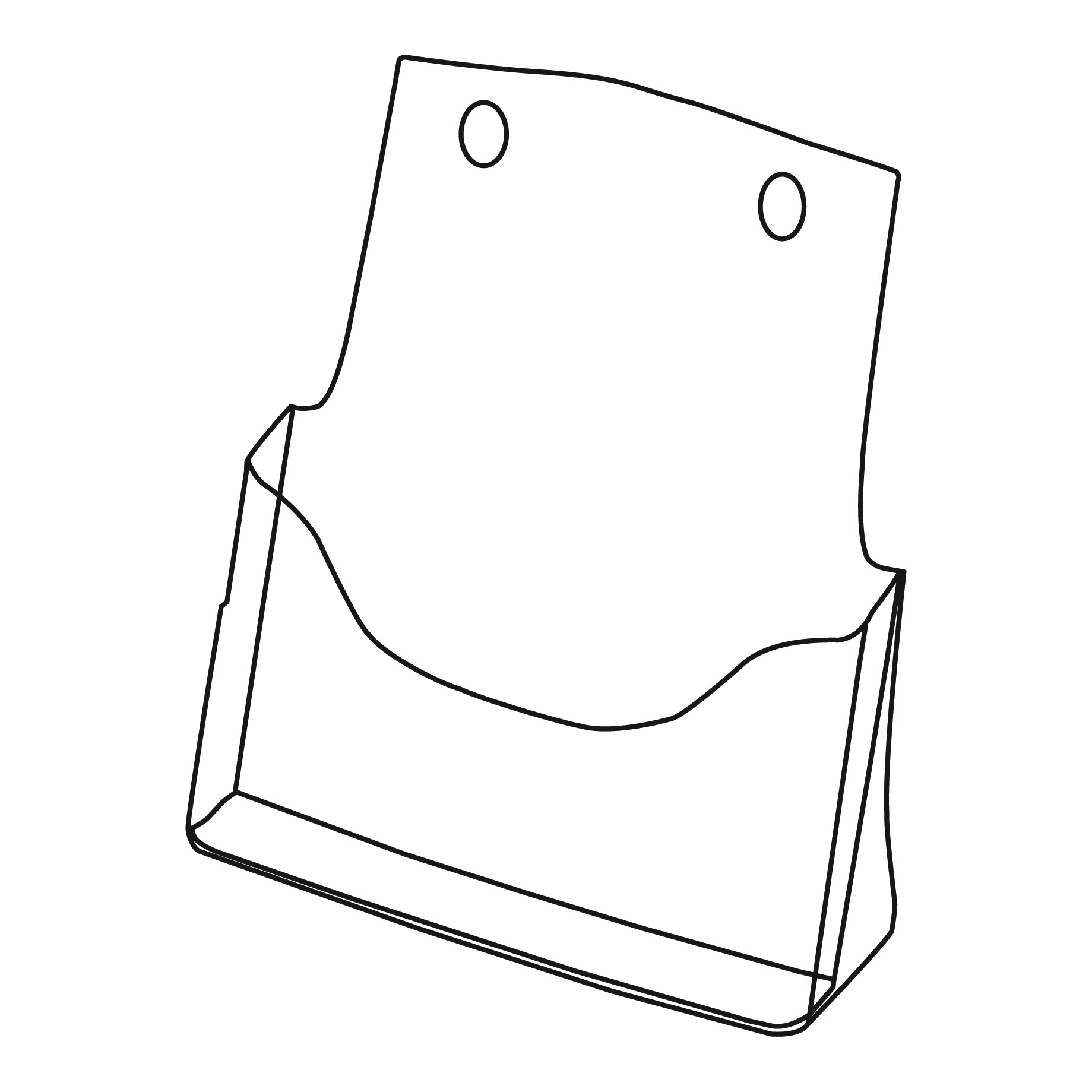 Tisch-Prospekthalter, mit 1 Fach