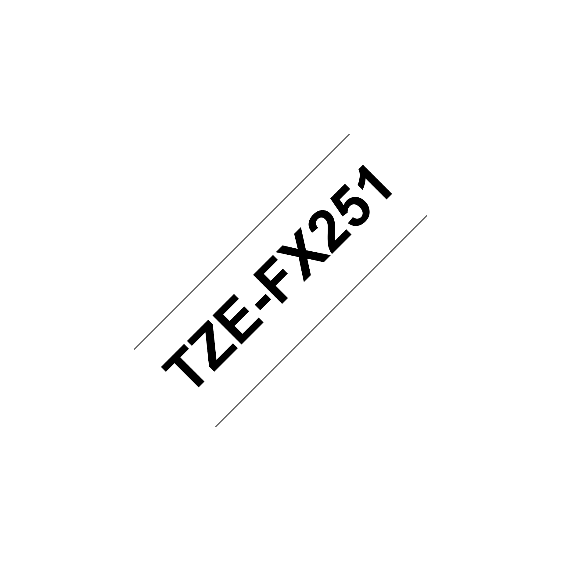 TZe-Schriftbandkassette Flexi-Tape, laminiert