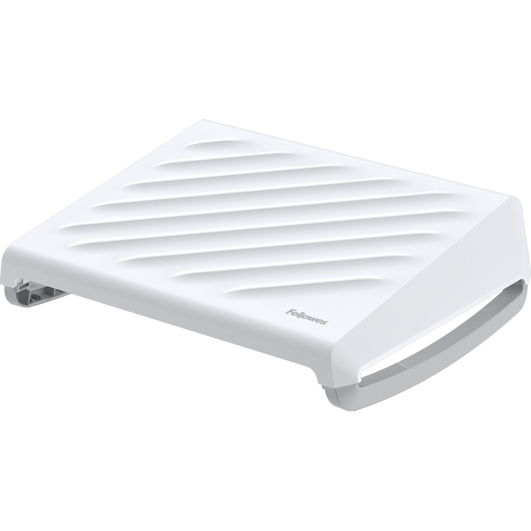 Laptopständer, Weiß, Faltbar, Rillenmuster, Ergonomisch
