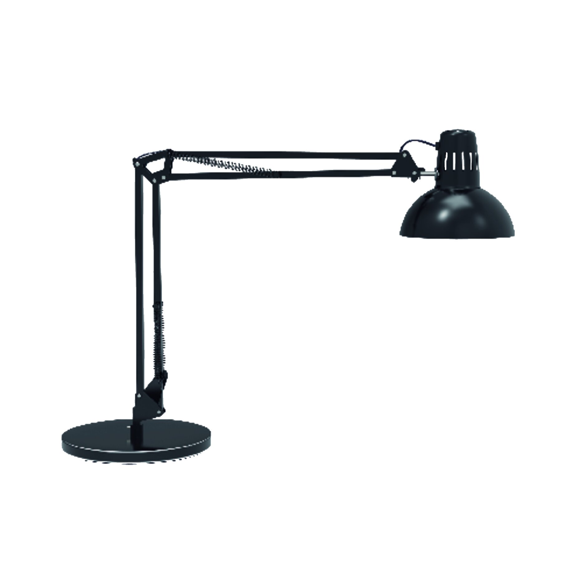 Tischleuchte, Schreibtischlampe, Arbeitsslampe, Klemme, Schwarz