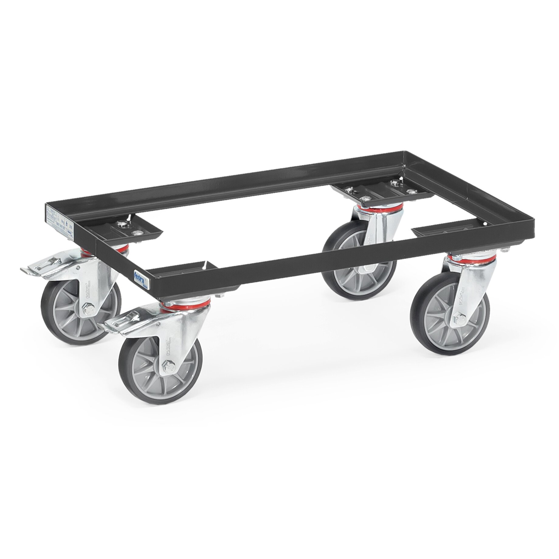 Transportwagen, Rolli-greifbar, Schwerlast, Stahlrahmen, Gummirad, Kofferwagen, rollende Plattform, Gummiräder, Stabiles Gestell, Schwerlastrollen