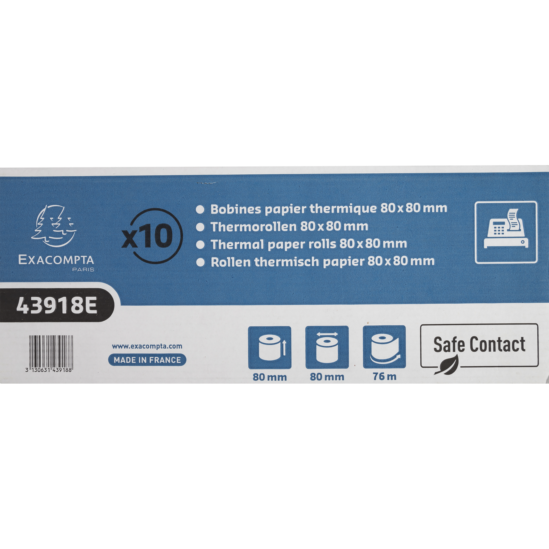 Thermo-Kassenrolle Safe Contact, phenolfrei, BPA-frei