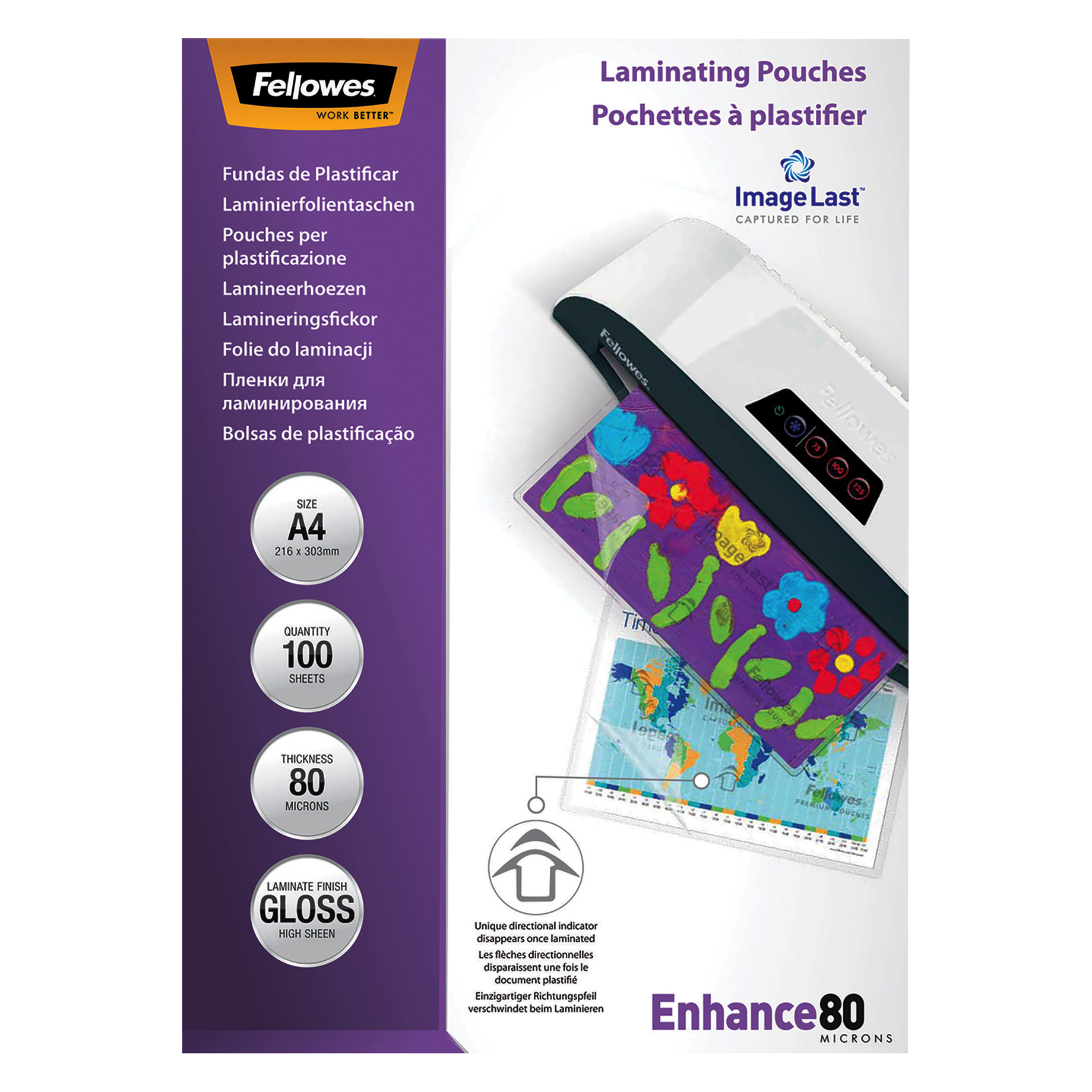 Fellowes® Laminierfolie ImageLast™ Enhance 80