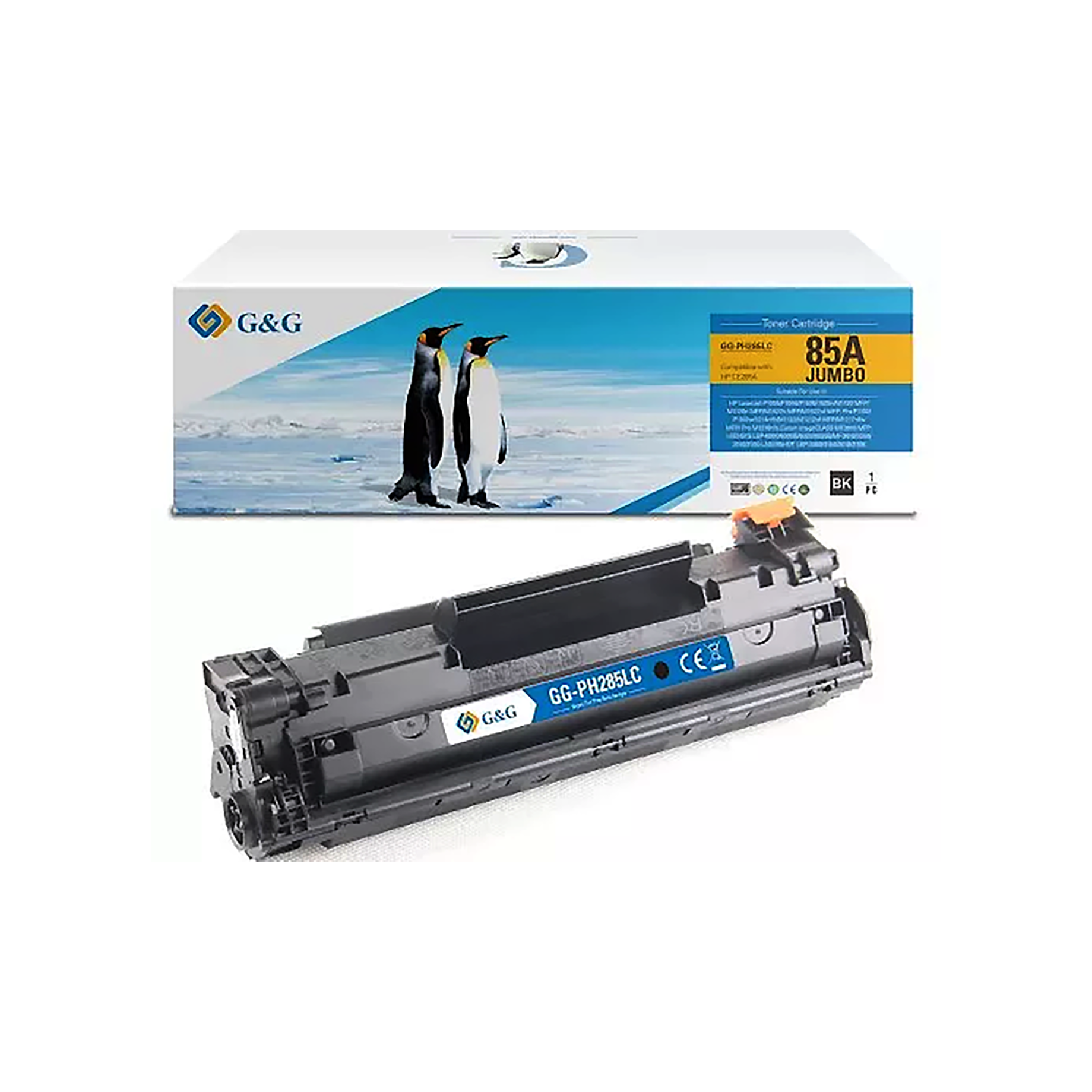Toner kompatibel zu HP 85A, Canon 725