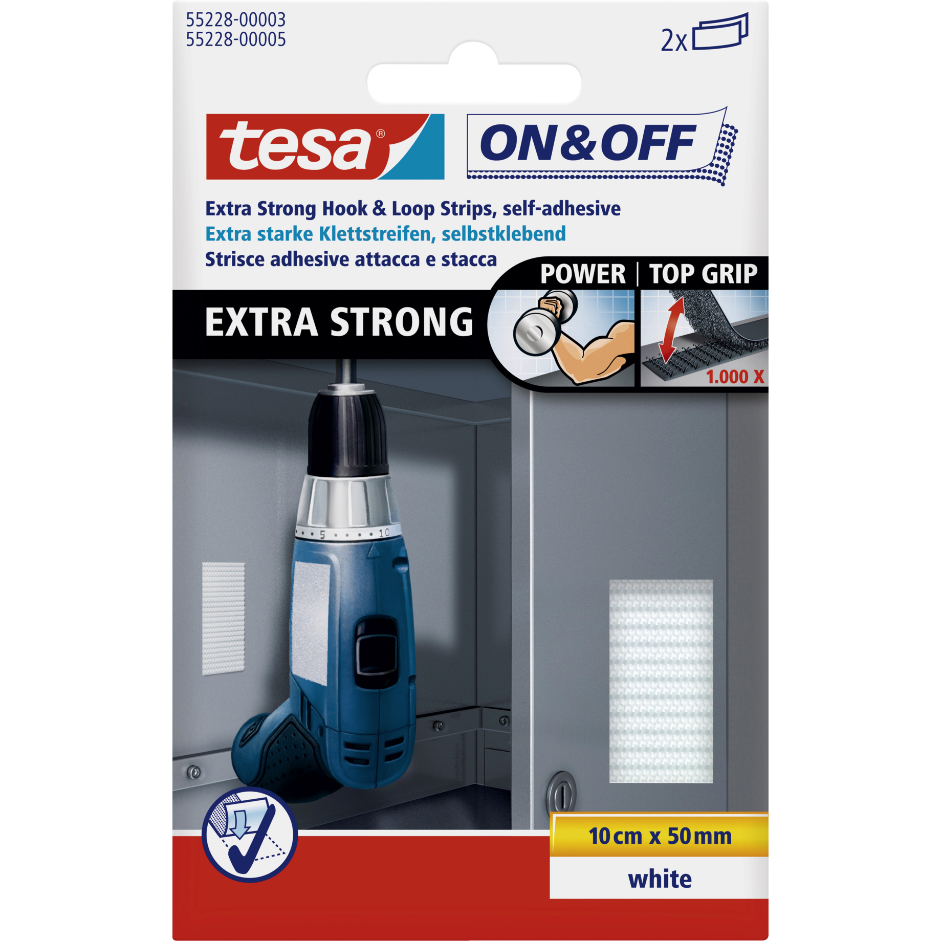 Klettstreifen Extrastark On & Off®
