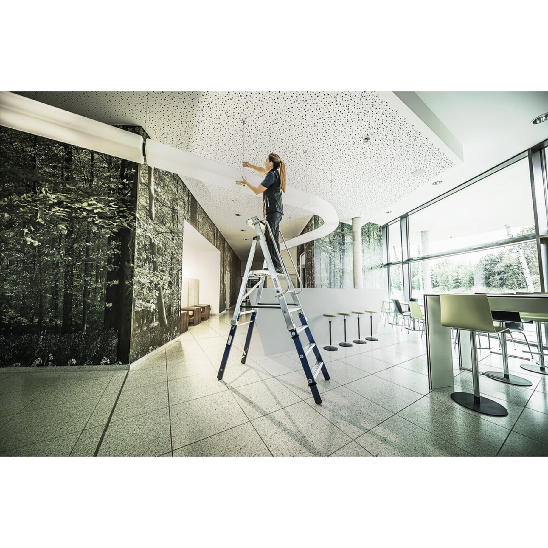 Drinnen, Innenarchitektur, Person, Renovierungsarbeiten, Fußboden