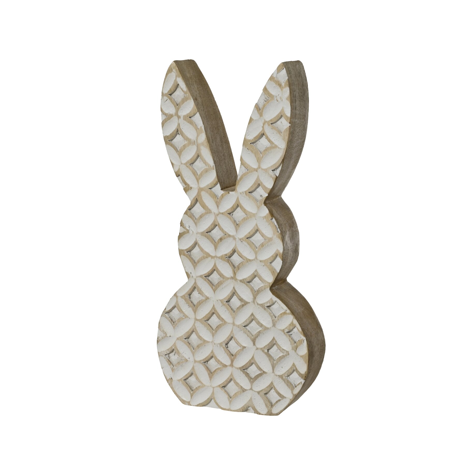 DECORIS Oster-Deko Hase mangoholz