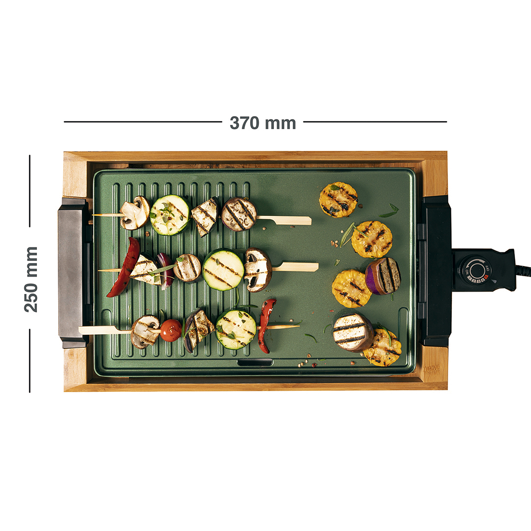 Tischgrill Bambus "CeraVegan"