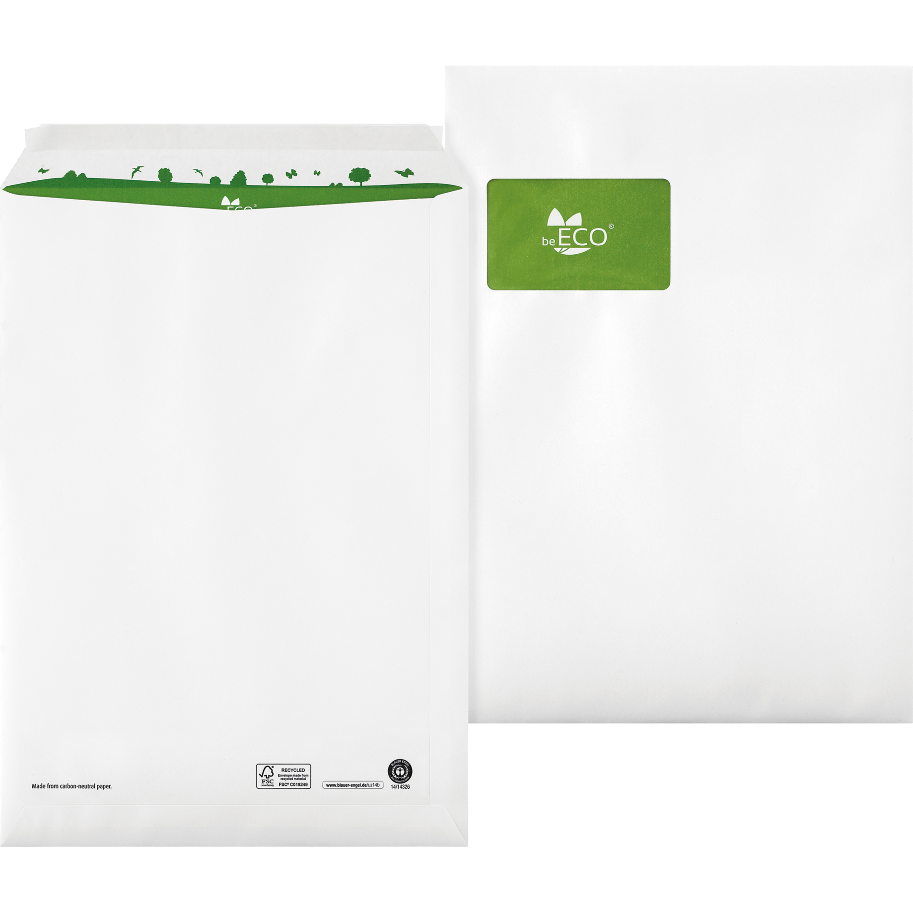 beECO Versandtasche C4 100g mF hk ws 250St