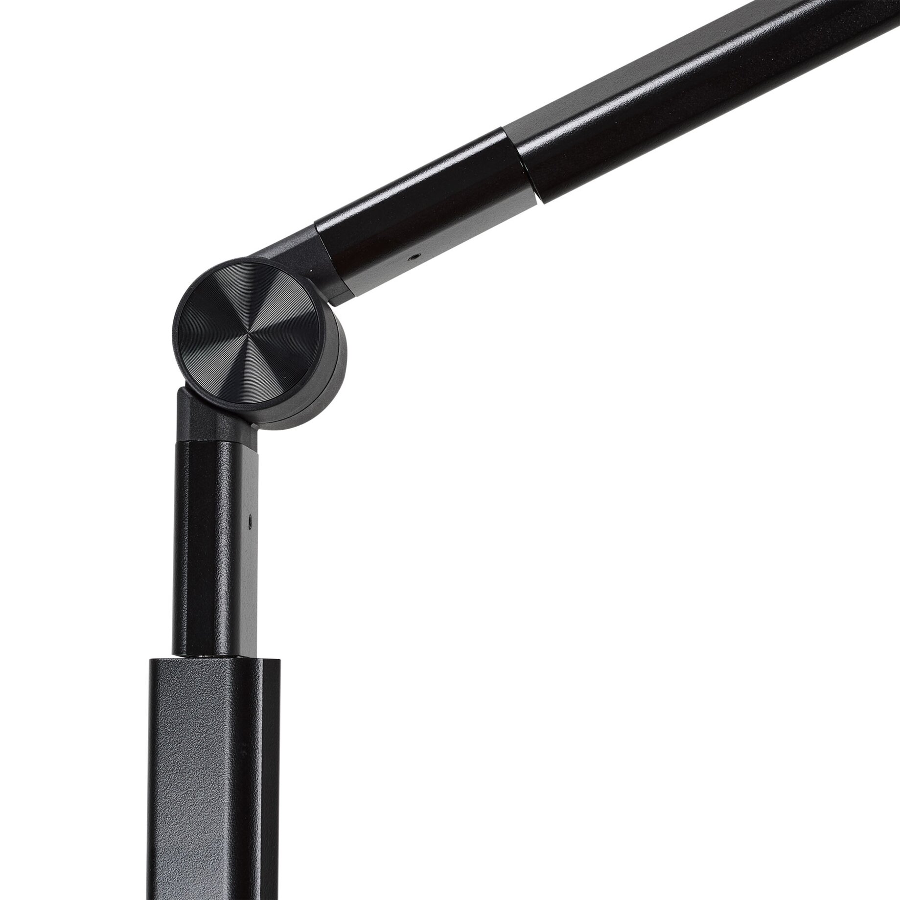 Schwenkarm, Lampe, Stativ, Metall, Schwarz