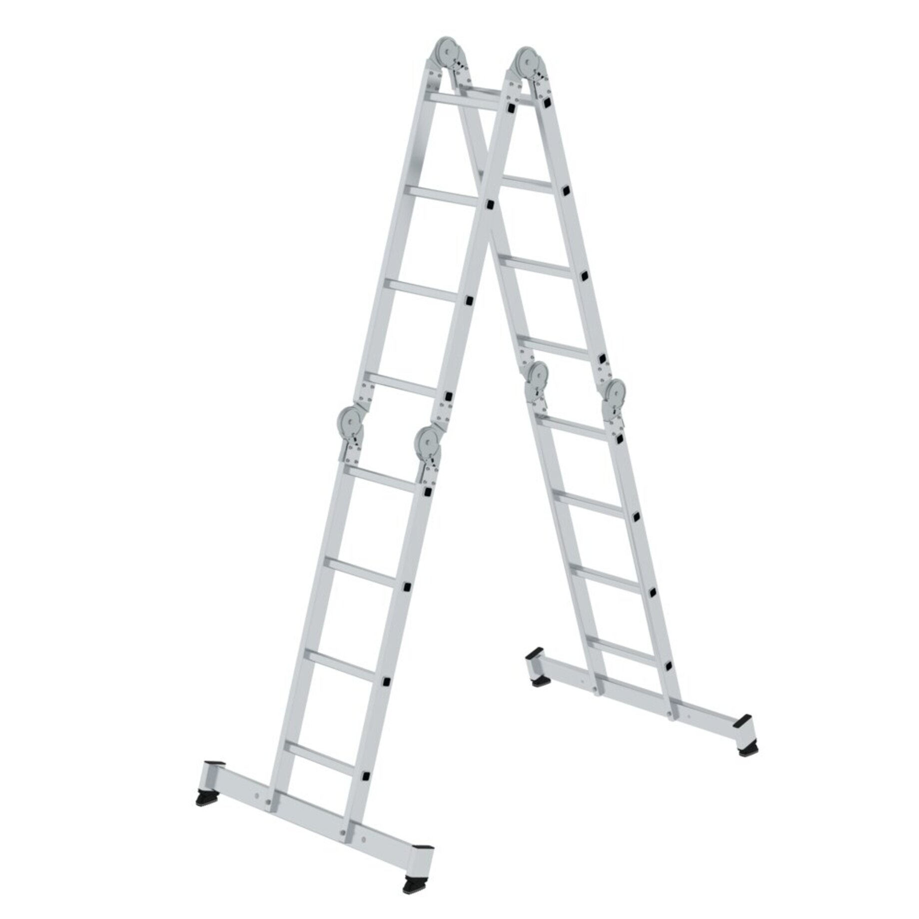 Munk Vielzweckleiter 4tlg nivello-Traverse 4x4Sprossen