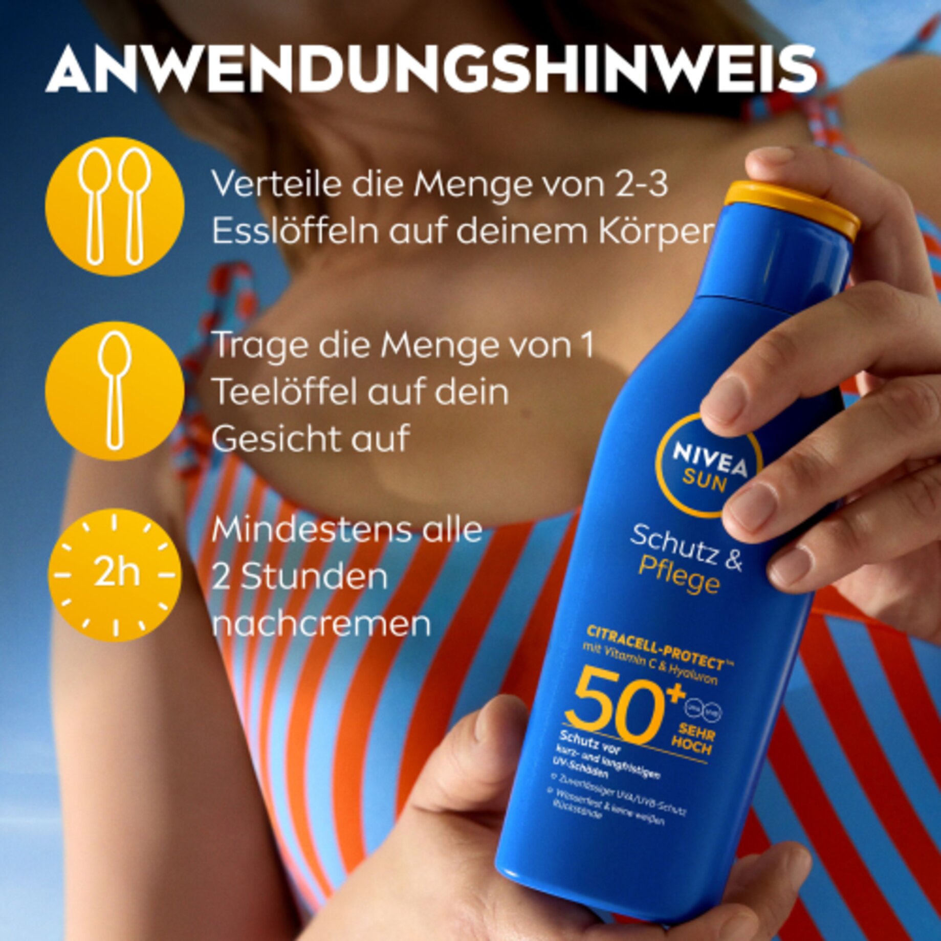 Flasche, Kosmetik, Sonnenschutz, Werbung, Kann