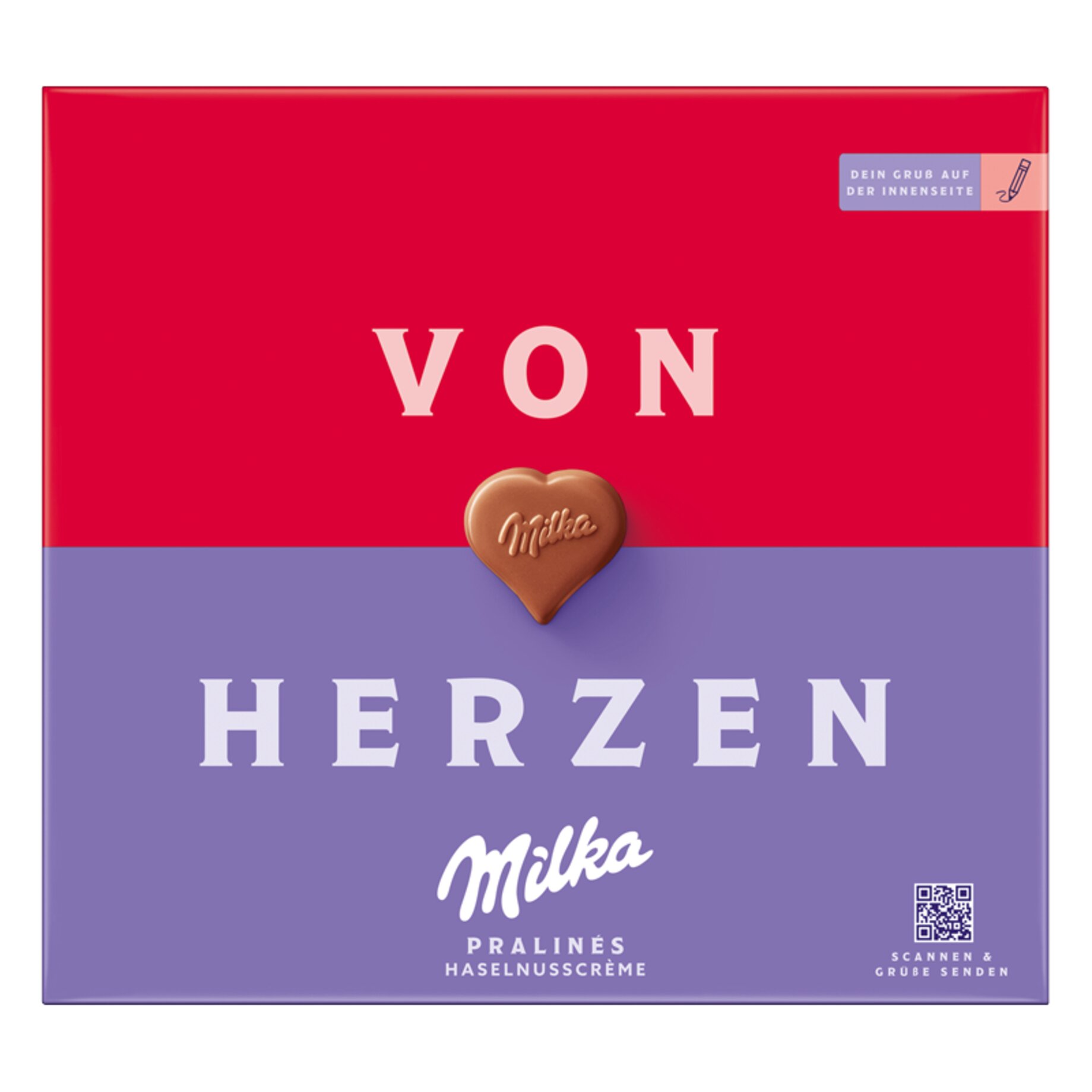 Schokolade, Milka Pralinen, Herzen, Herzpraline, Pralinenschachtel