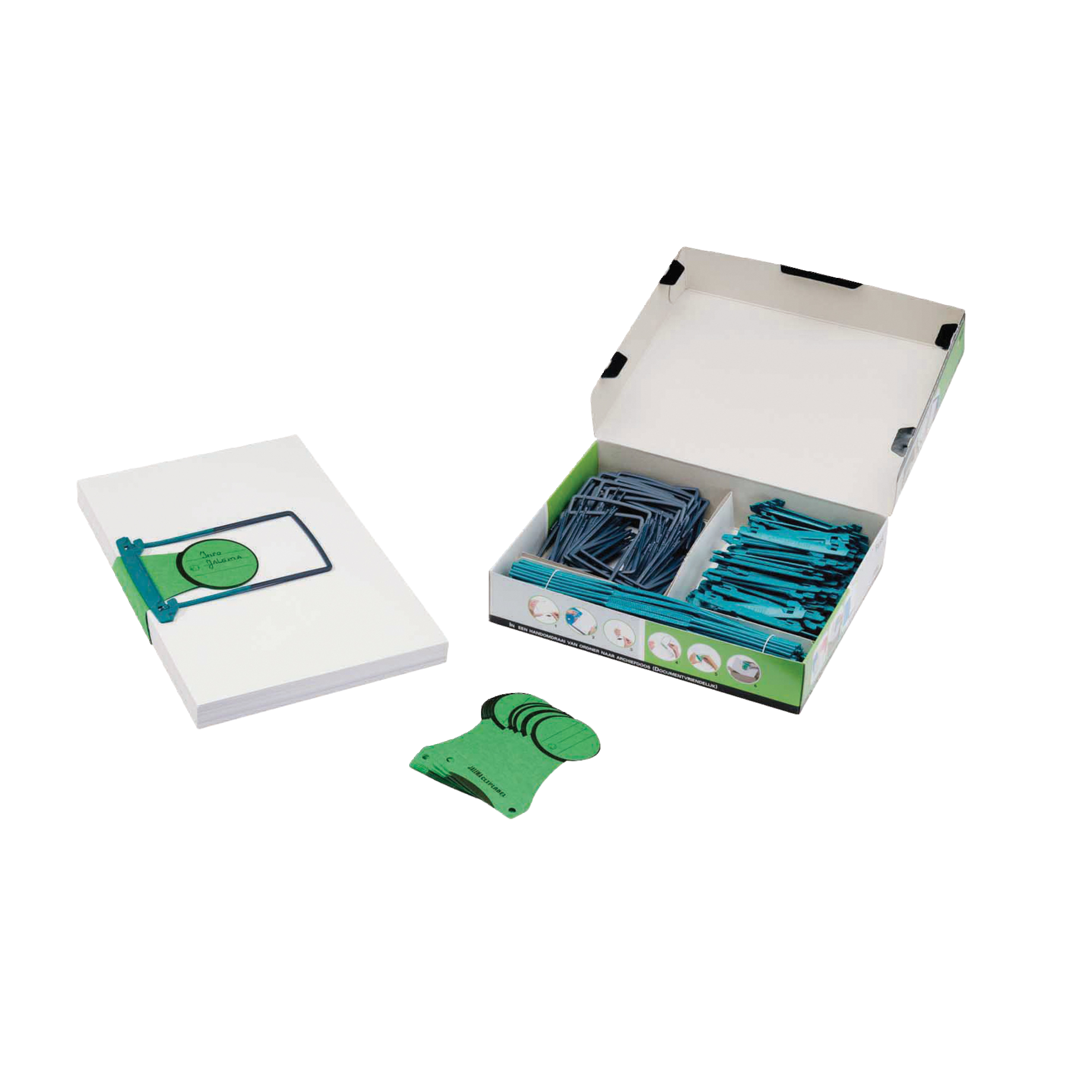 Jalema Abheftbügel Clipex gn 100 St. +Labels