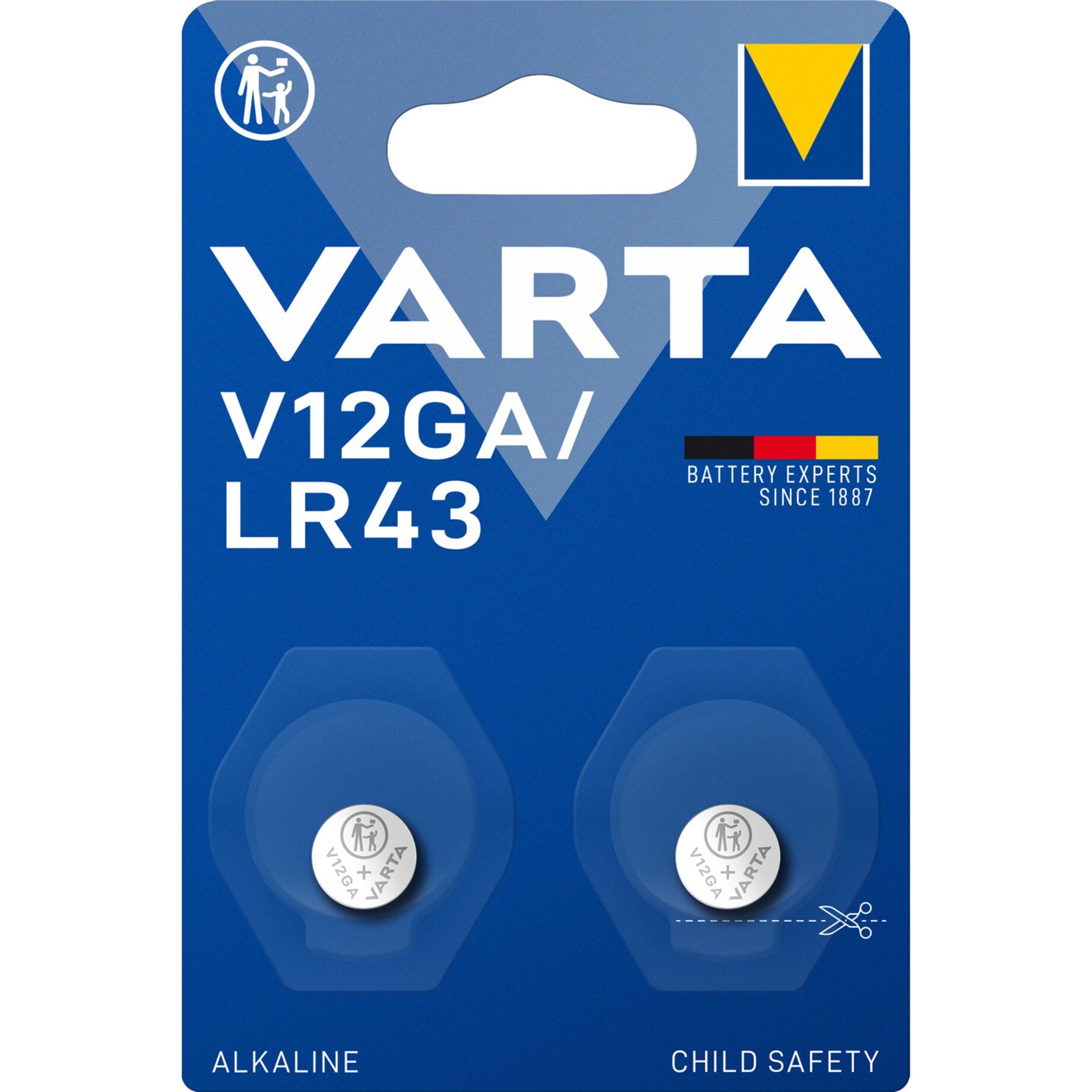 Varta Knopfzelle V12GA/LR43 Alkaline 2St