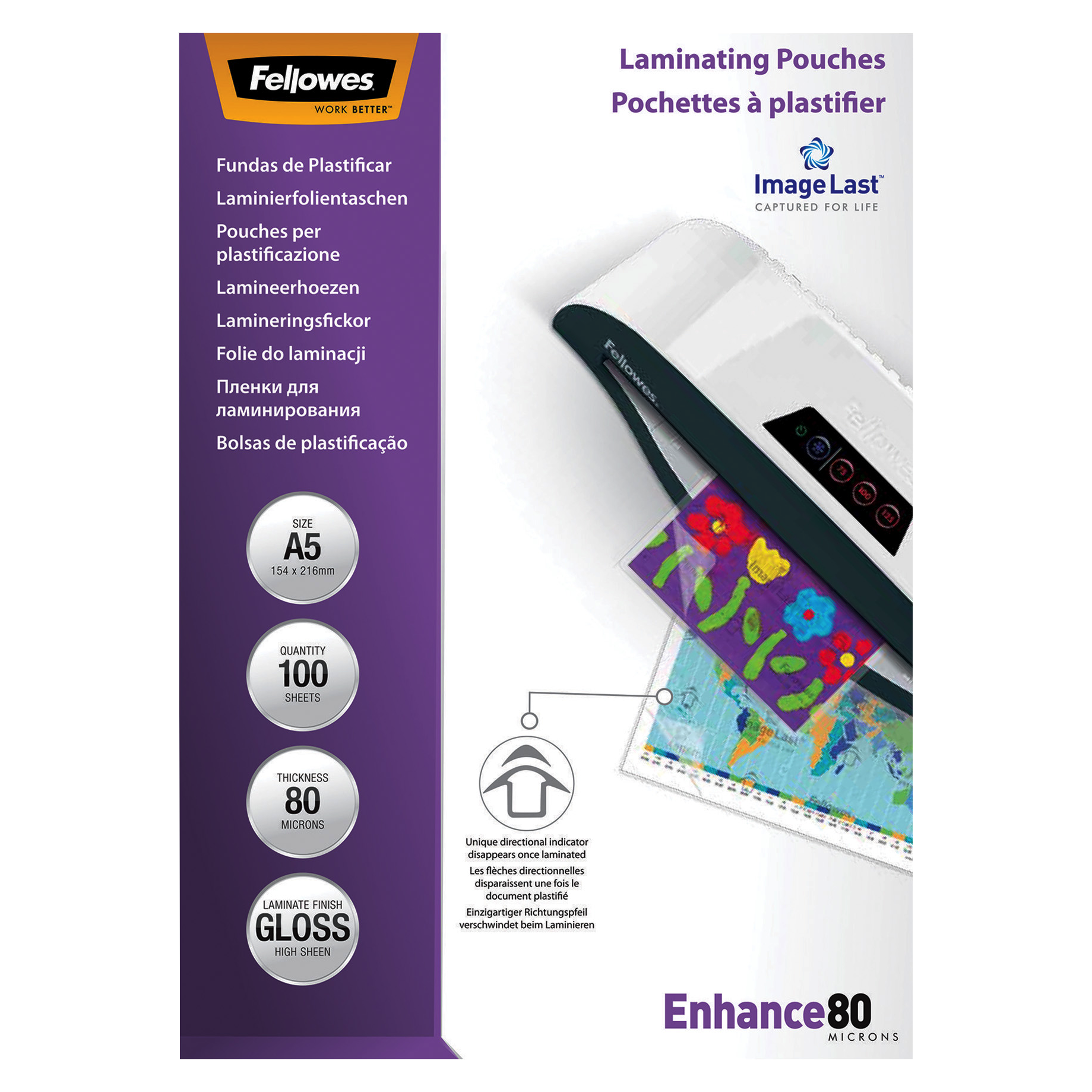 Fellowes® Laminierfolie ImageLast™ Enhance 80
