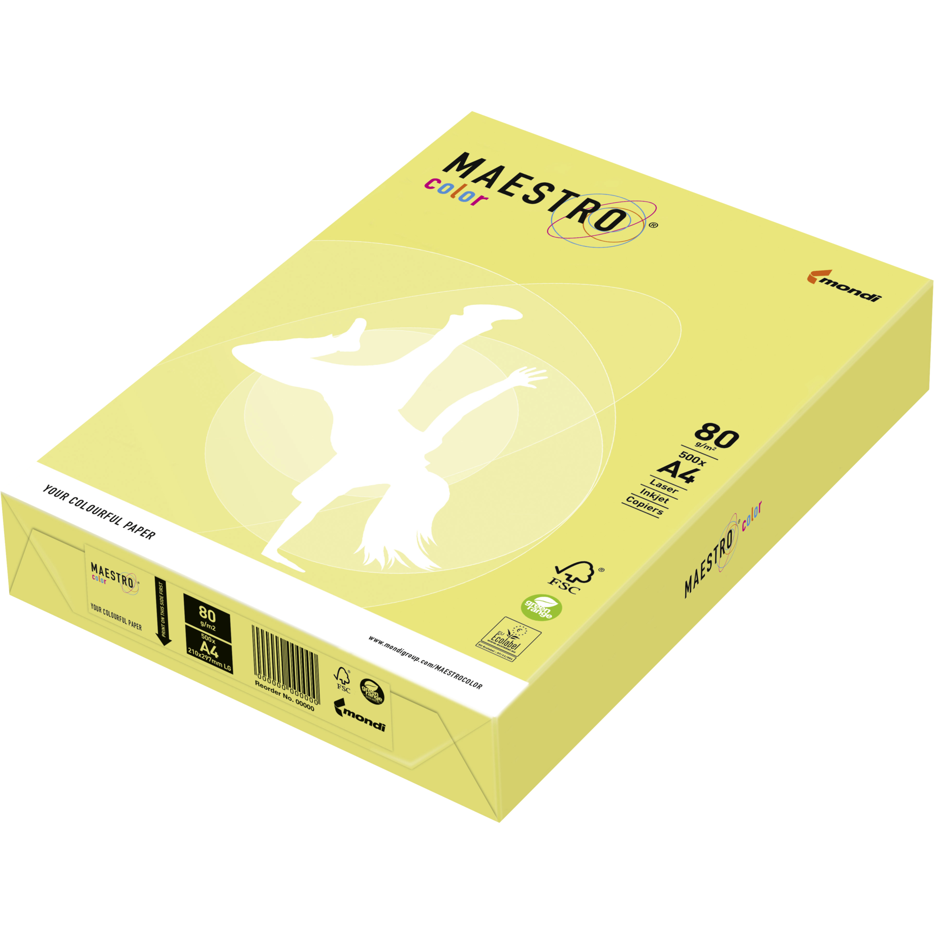 Kopierpapier MAESTRO® Color pastellfarben, DIN A5
