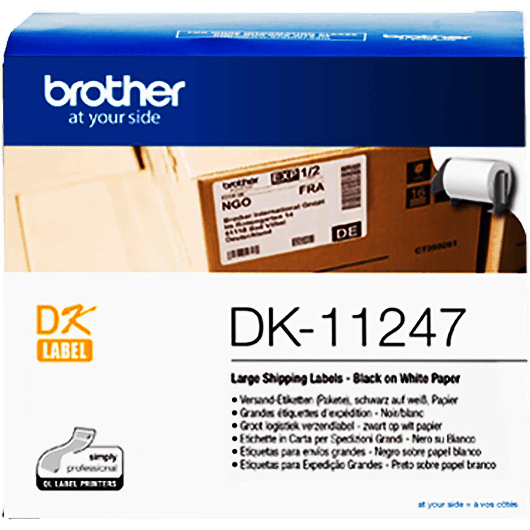 DK-Einzeletikett für QL-Etikettendrucker