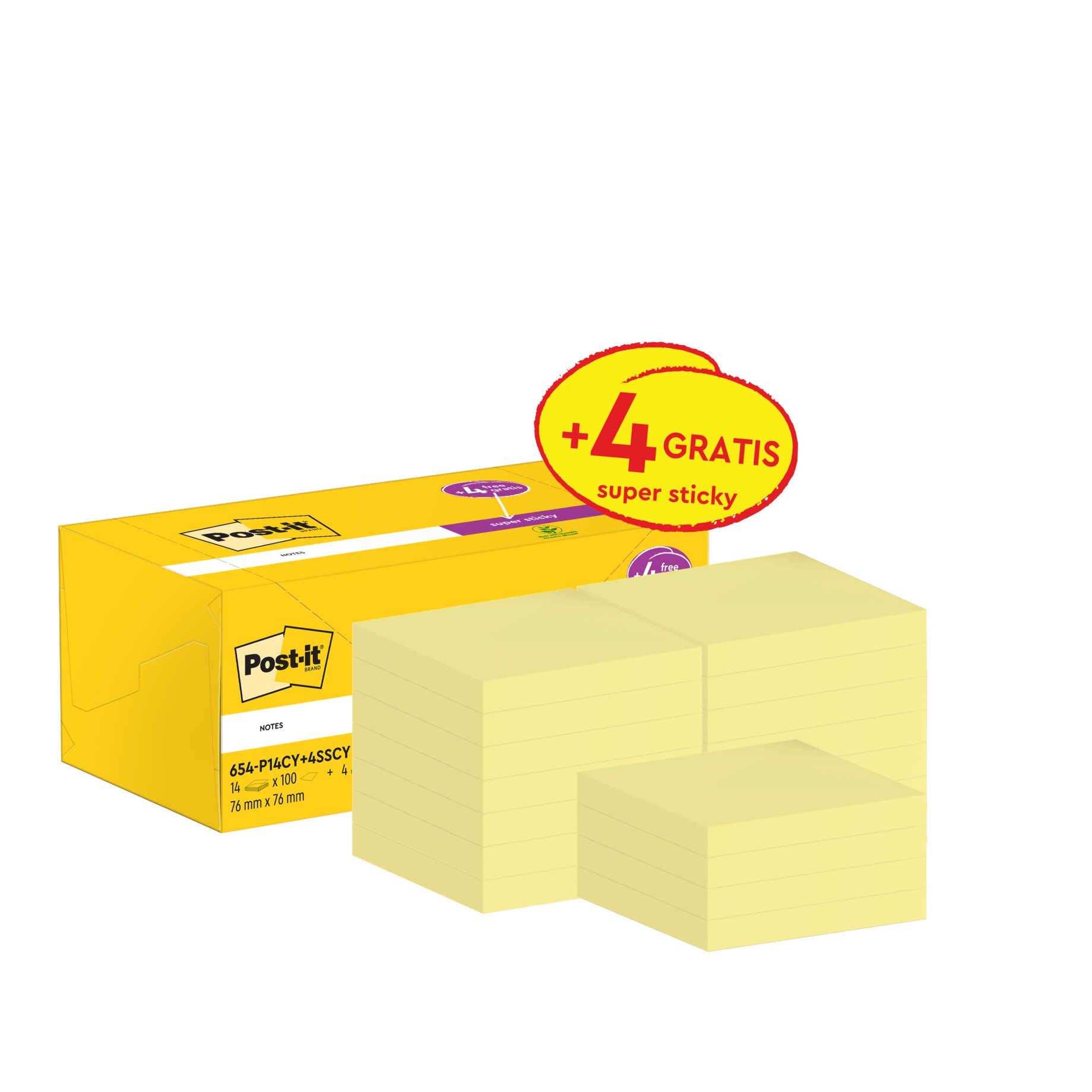 Post-it Haftnotiz Super Sticky Notes Promo ge