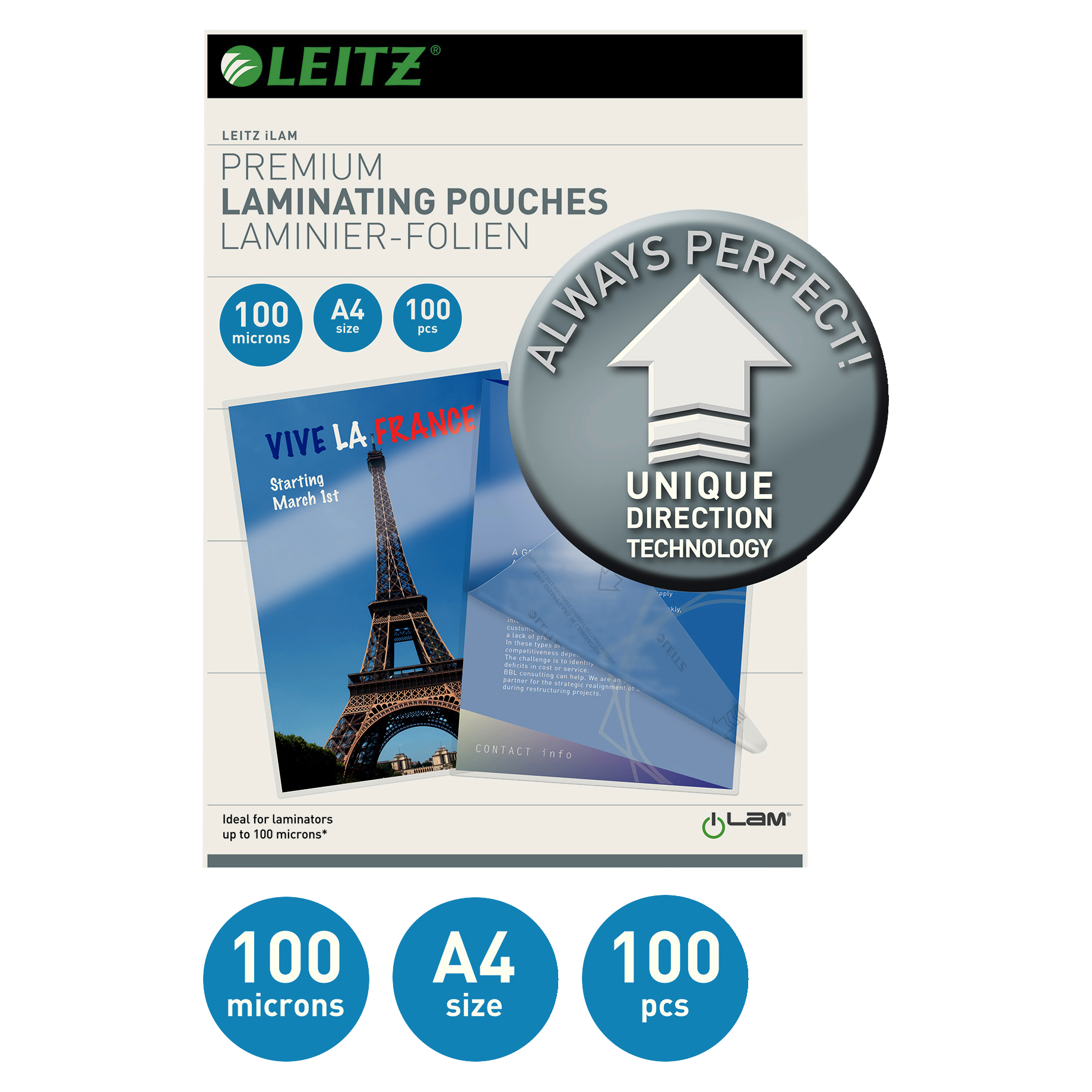 Laminierfolie Standard UDT, glänzend