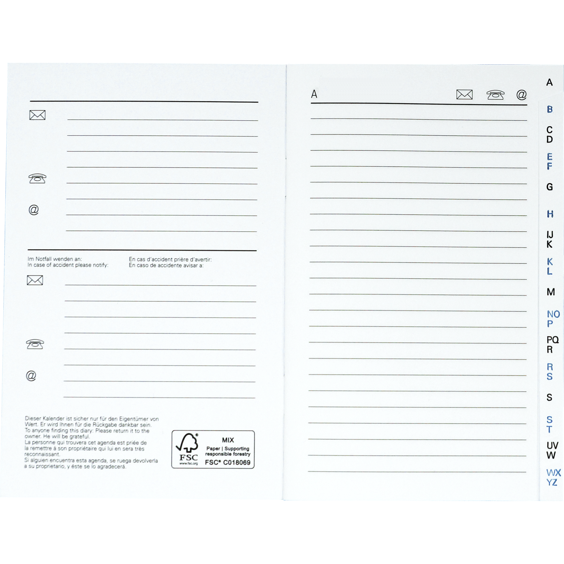 Adressregister K187