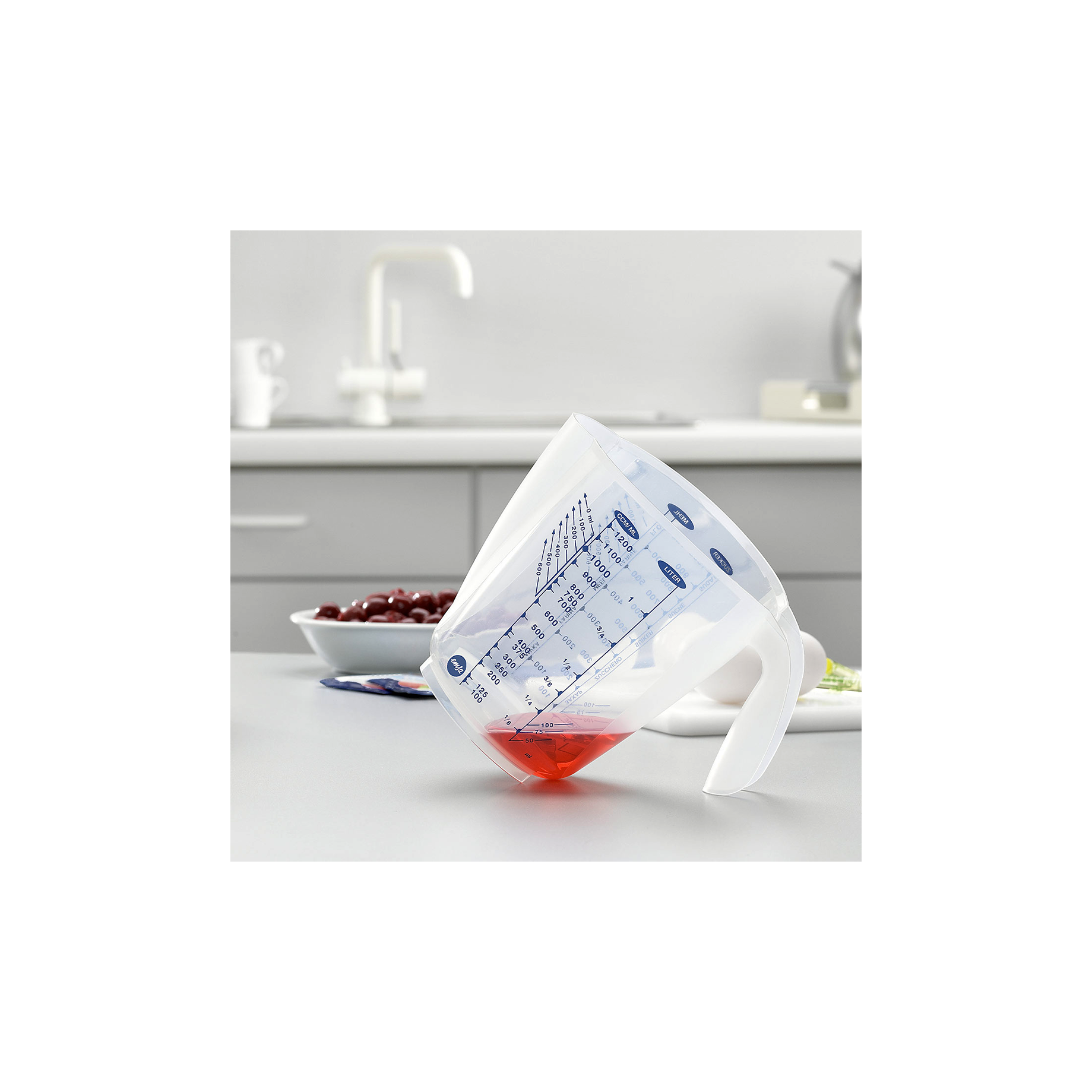 Messbecher Superline, 3 Skalen, 0,5/1,0 Liter